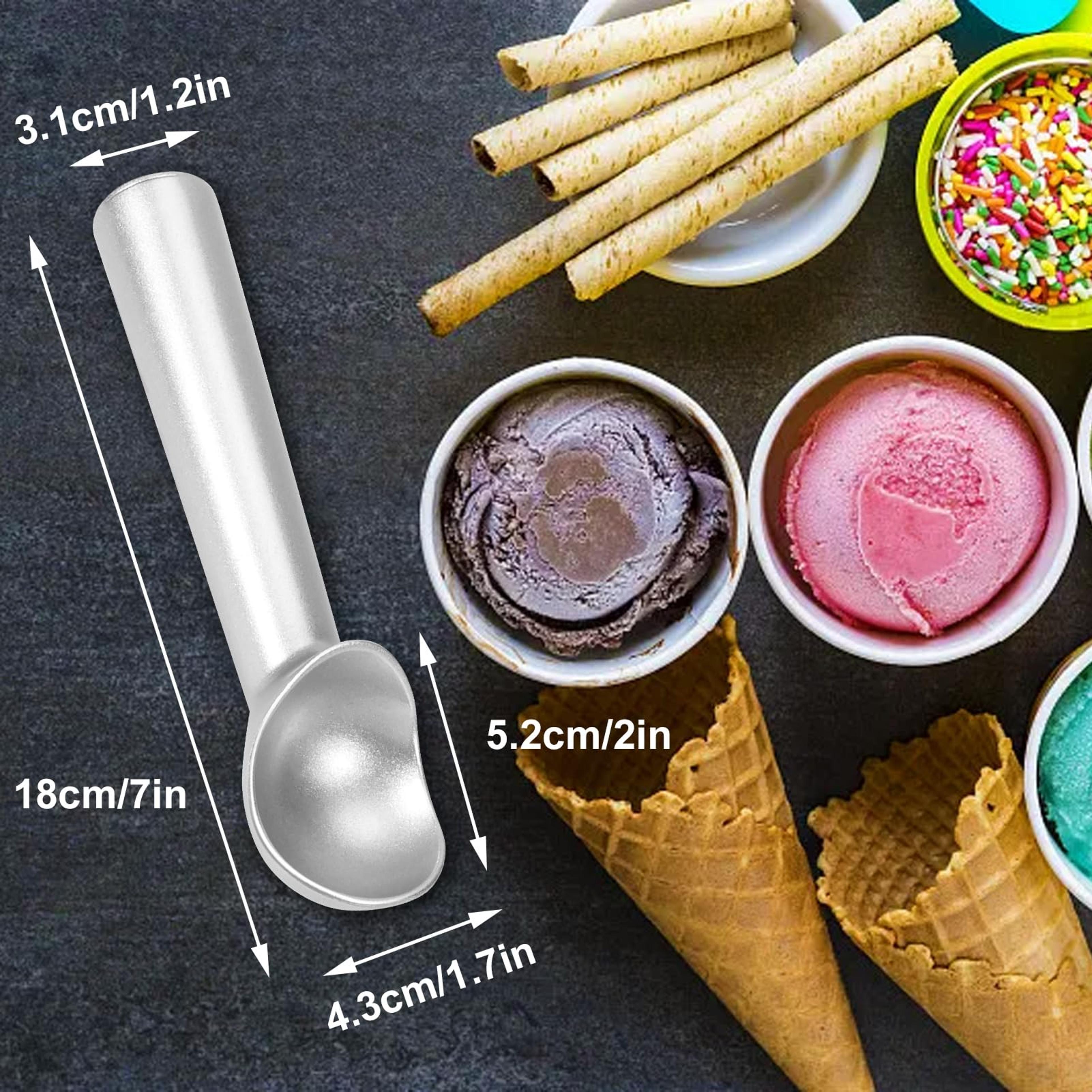 Premium One Piece Ice Cream Scoop Nonstick Ice Cream Scooper With Heavy Duty Aluminum Ice Cream Sco 2