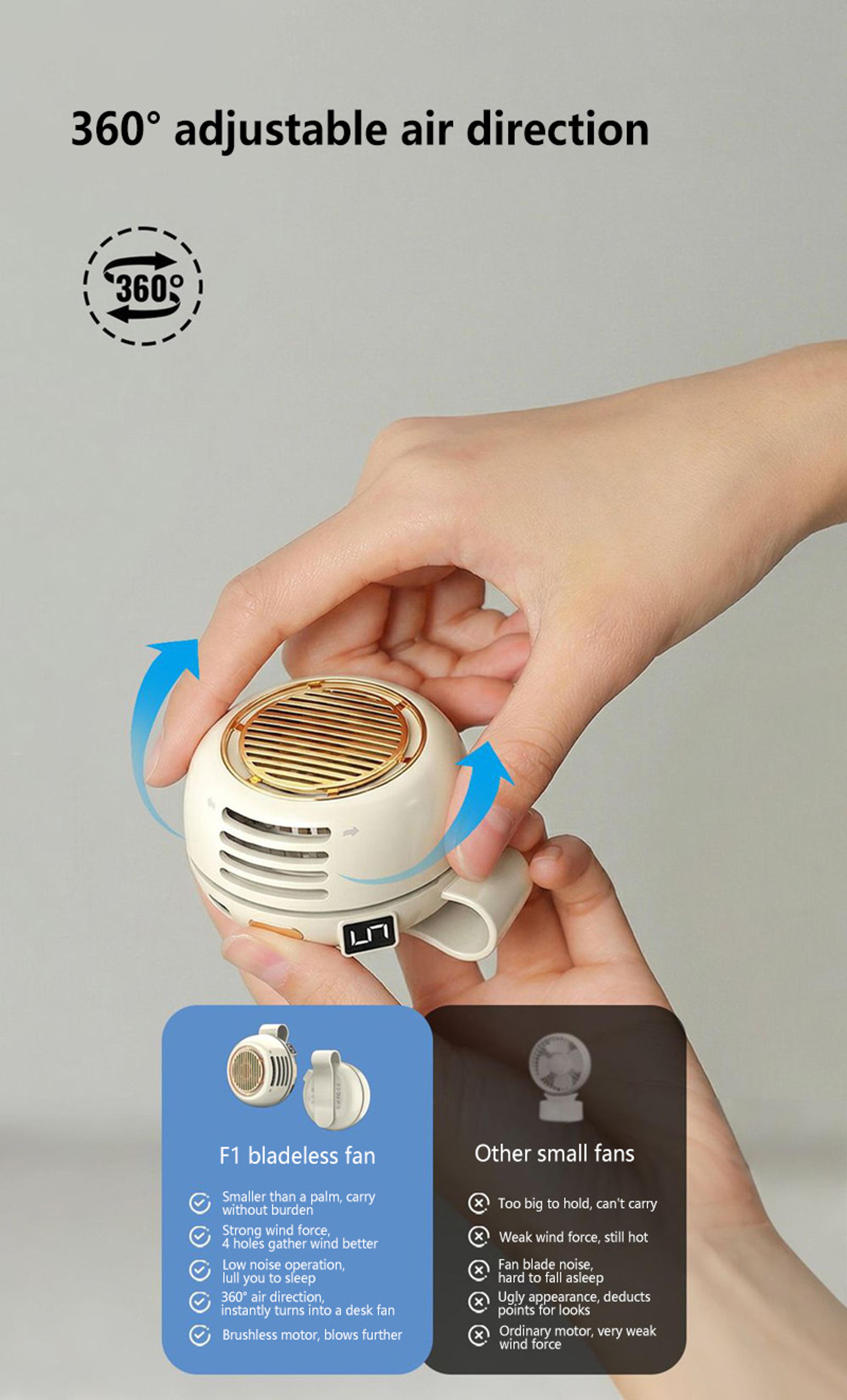 ArcticClip Pro Wearable Portable Waist Fan USB Rechargeable Personal Cooling Fan 5
