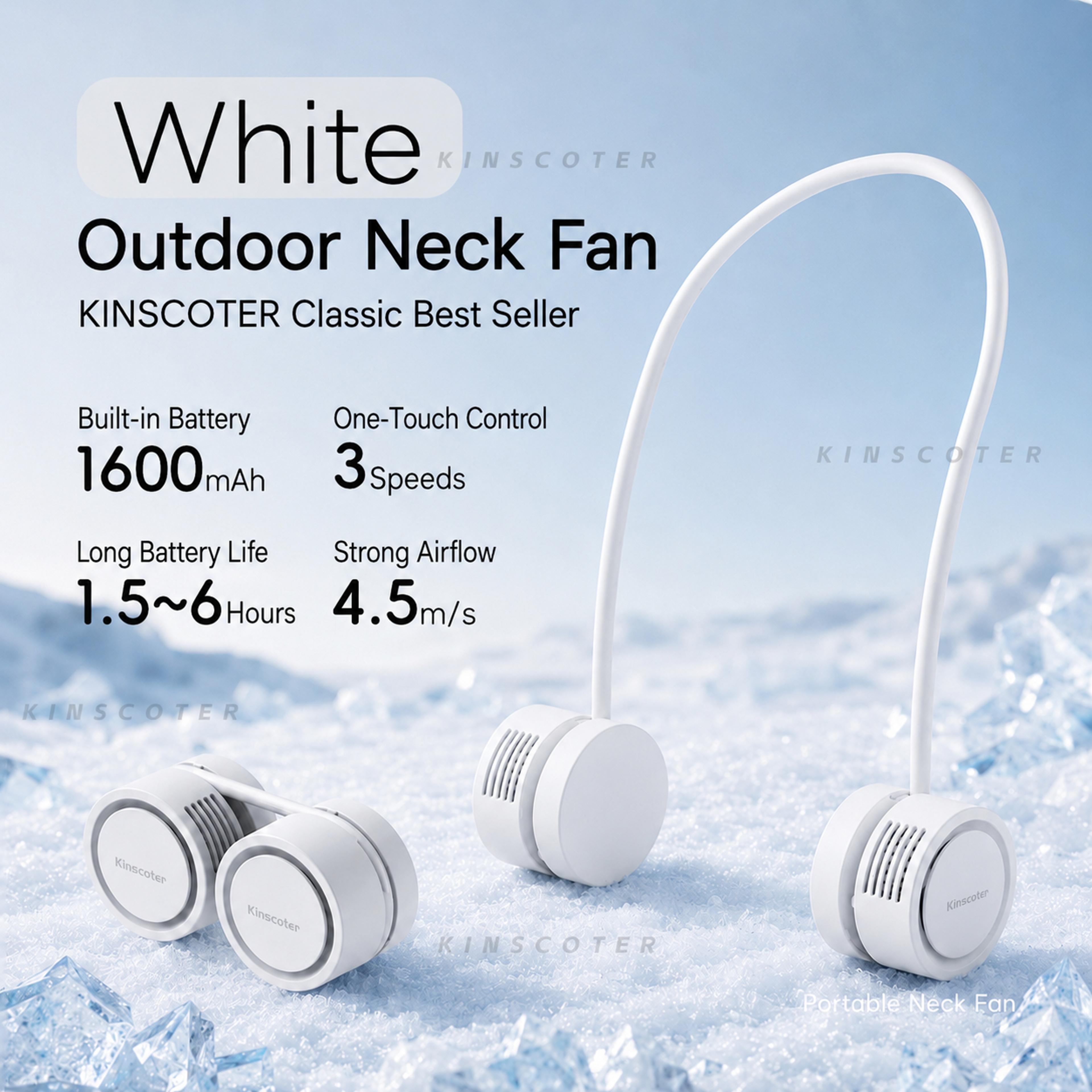 Arctic Breeze Portable Neck Fan Bladeless Wearable Cooling Fan With USB Rechargeable Design 6