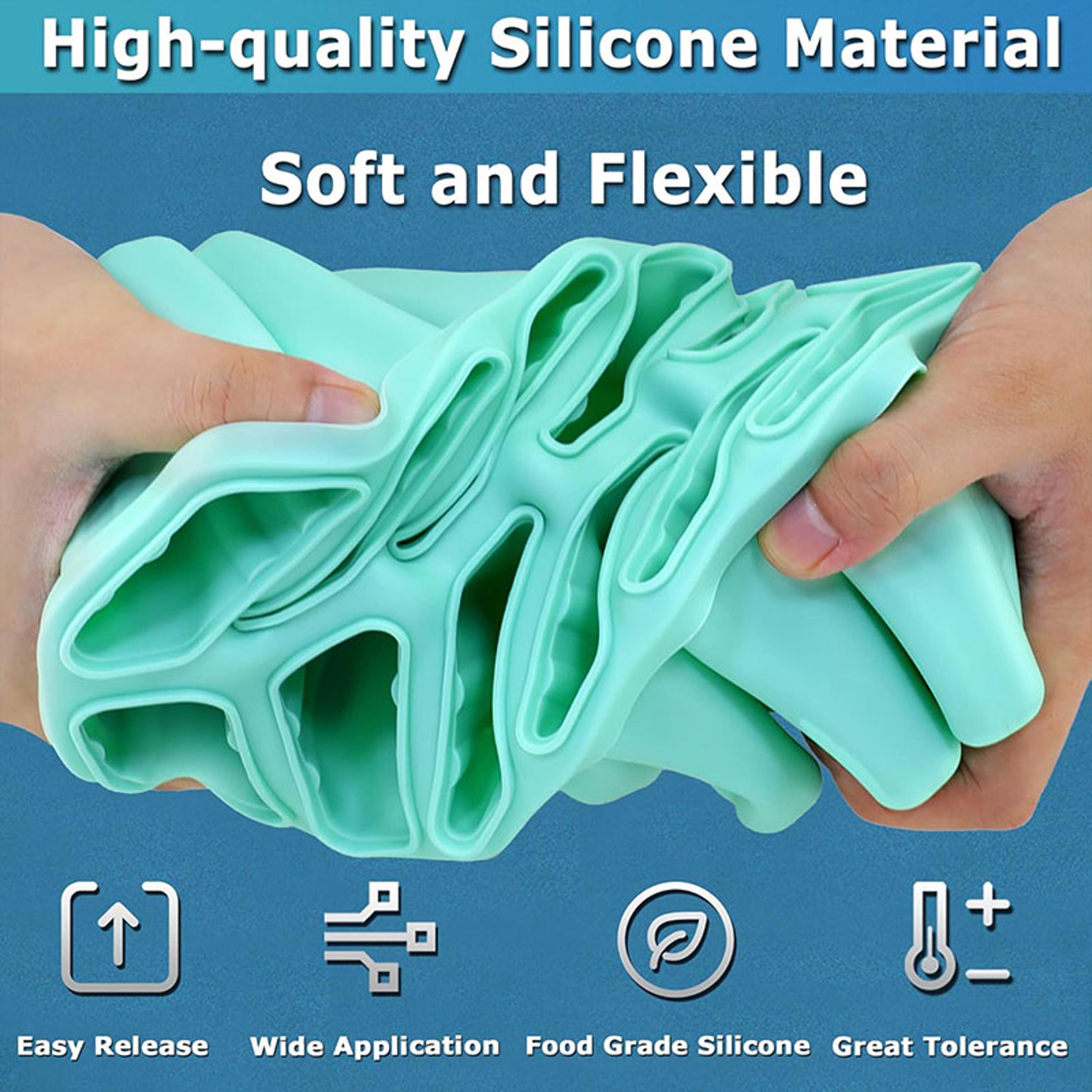 Silicone Popsicle Molds Set With Funnel  Brush BPA Free Reusable Ice Pop Maker 3
