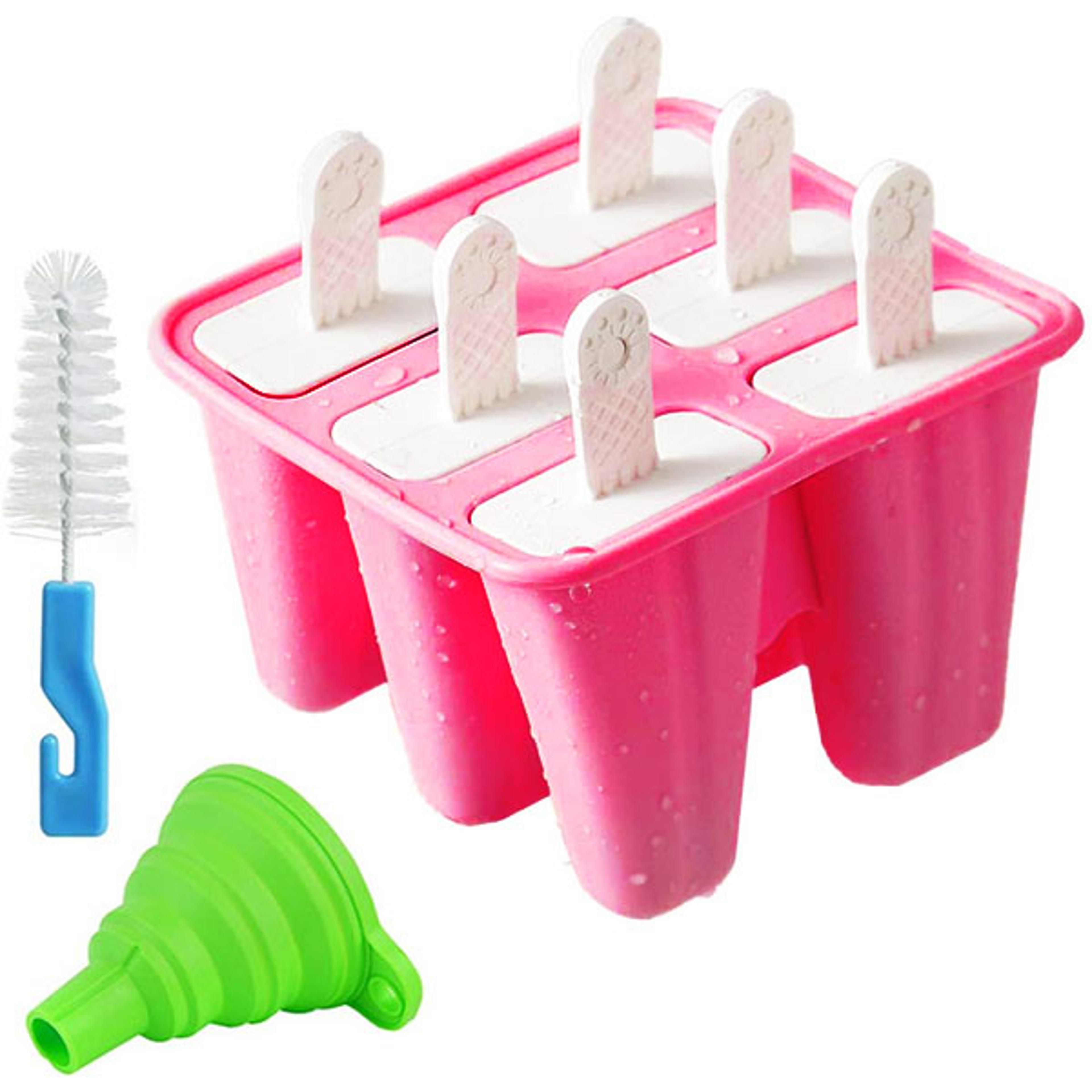 Silicone Popsicle Molds Set With Funnel  Brush BPA Free Reusable Ice Pop Maker 1