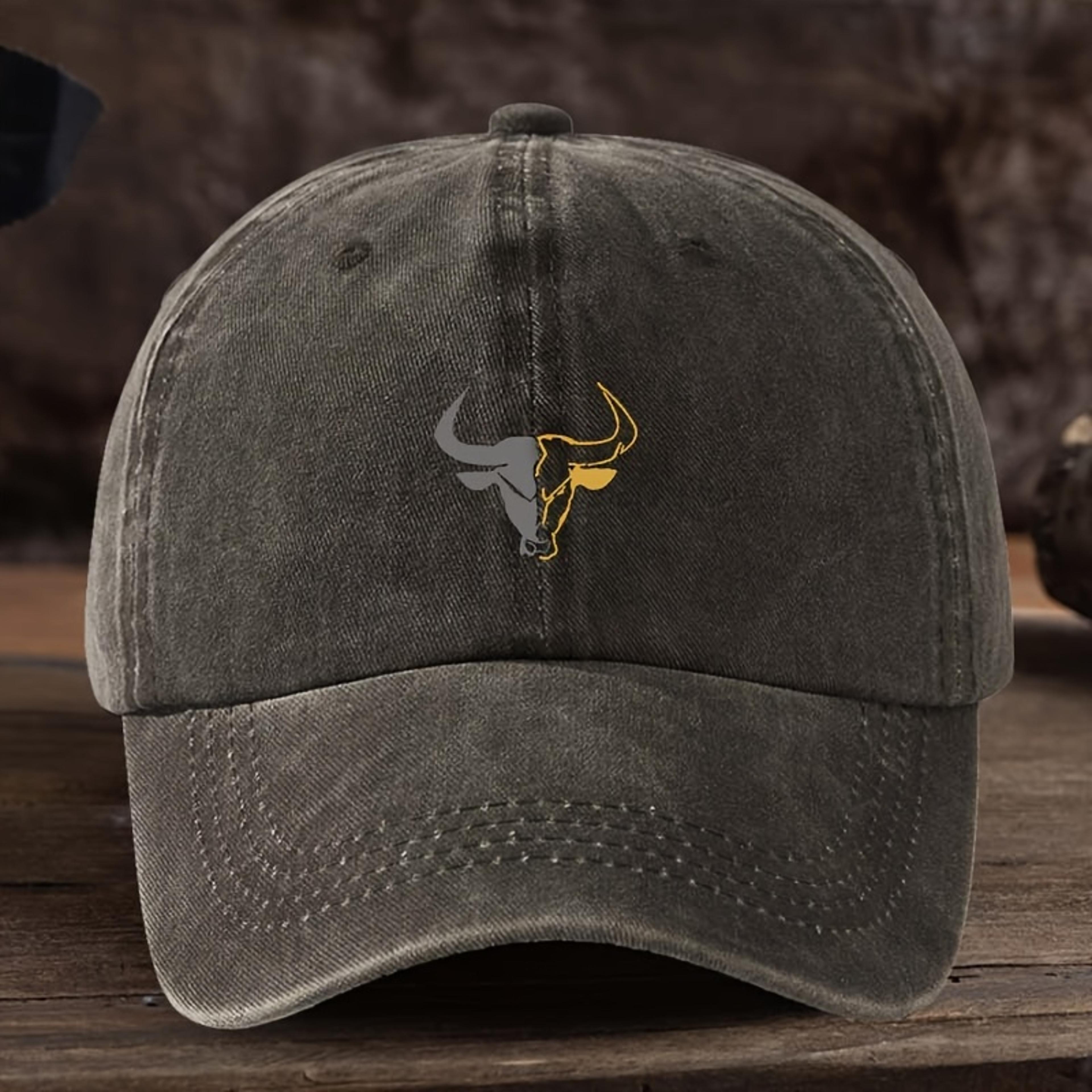 Bull Head Outdoor Fishing  Travel Baseball Cap With Sun Protection 3