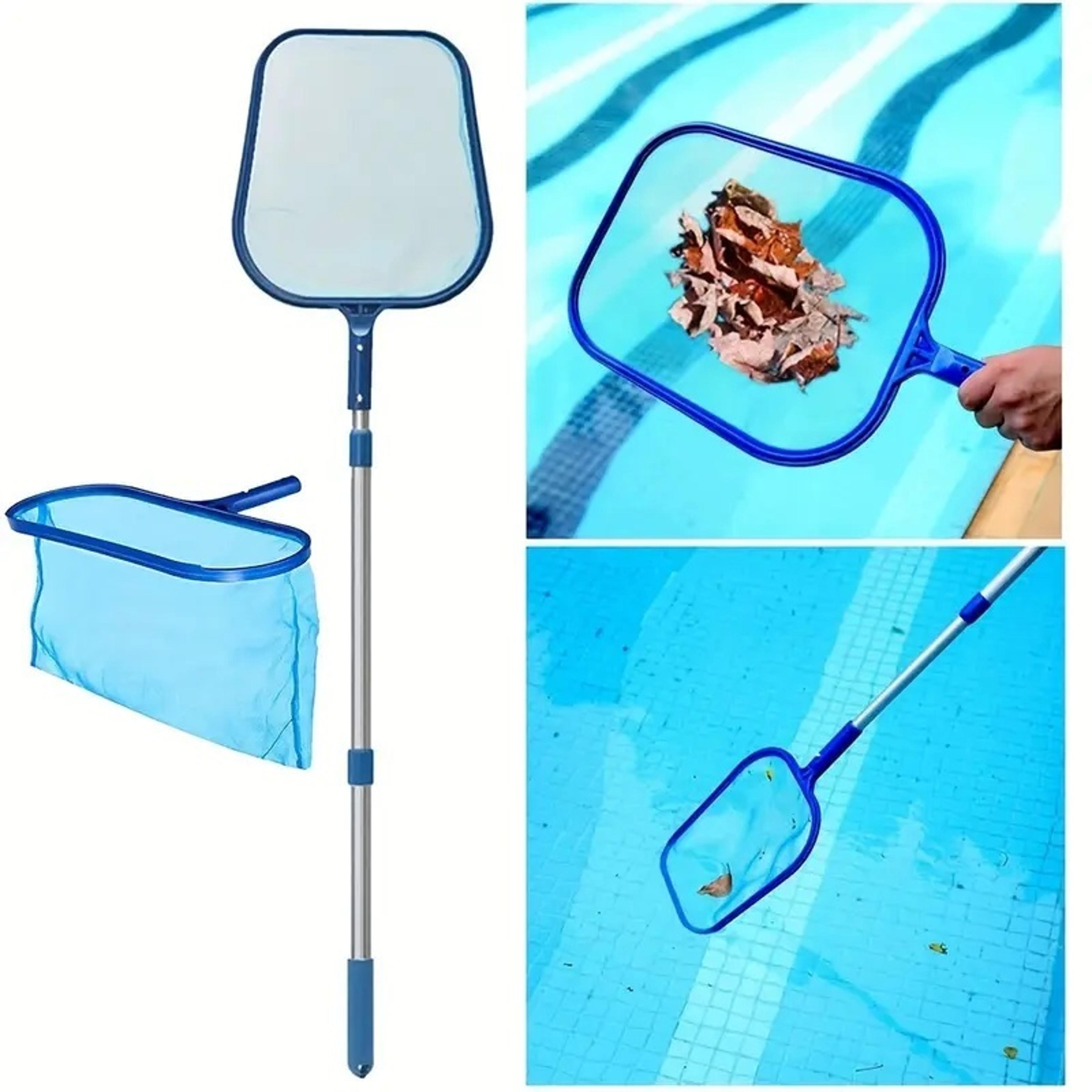AquaSweep Pool Skimmer Net Set With Adjustable Telescopic Pole  Fine Mesh Leaf Cleaner 4