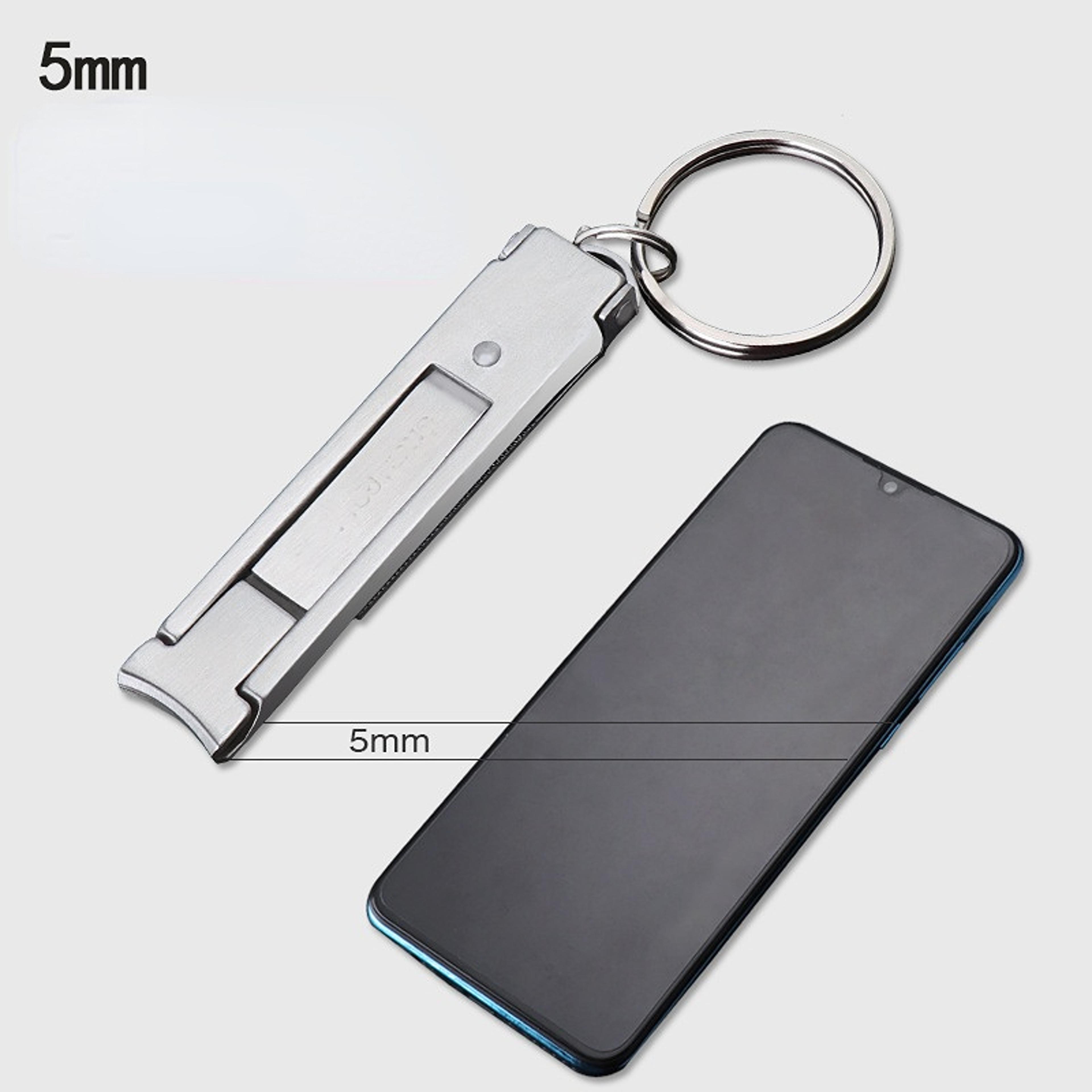 Ultra Thin Foldable Nail Clipper With Cuticle Trimmer For Travel  Everyday Grooming 5