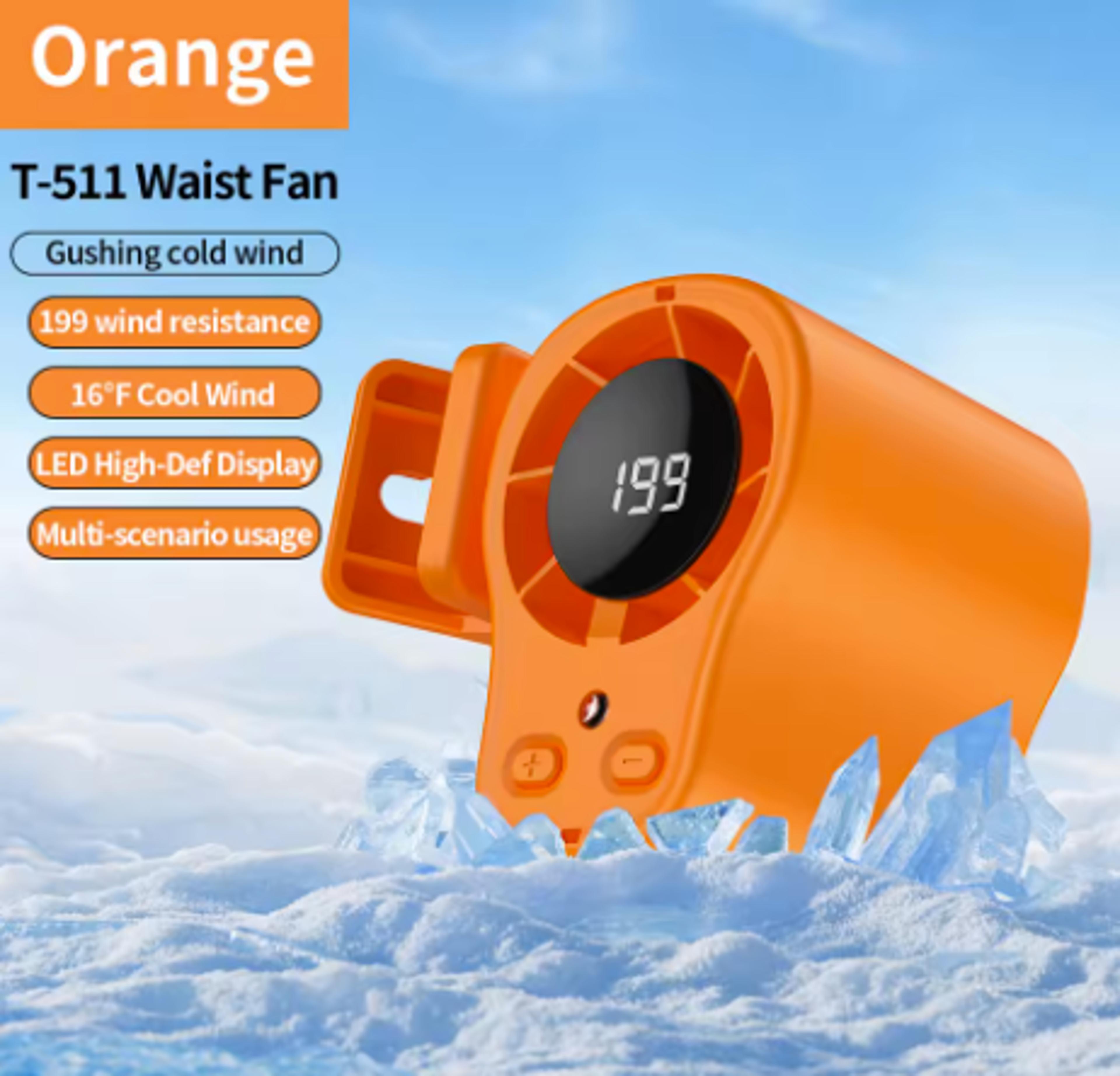 360 Portable Clip On Fan USB Rechargeable Camping Fan With LED Display 8