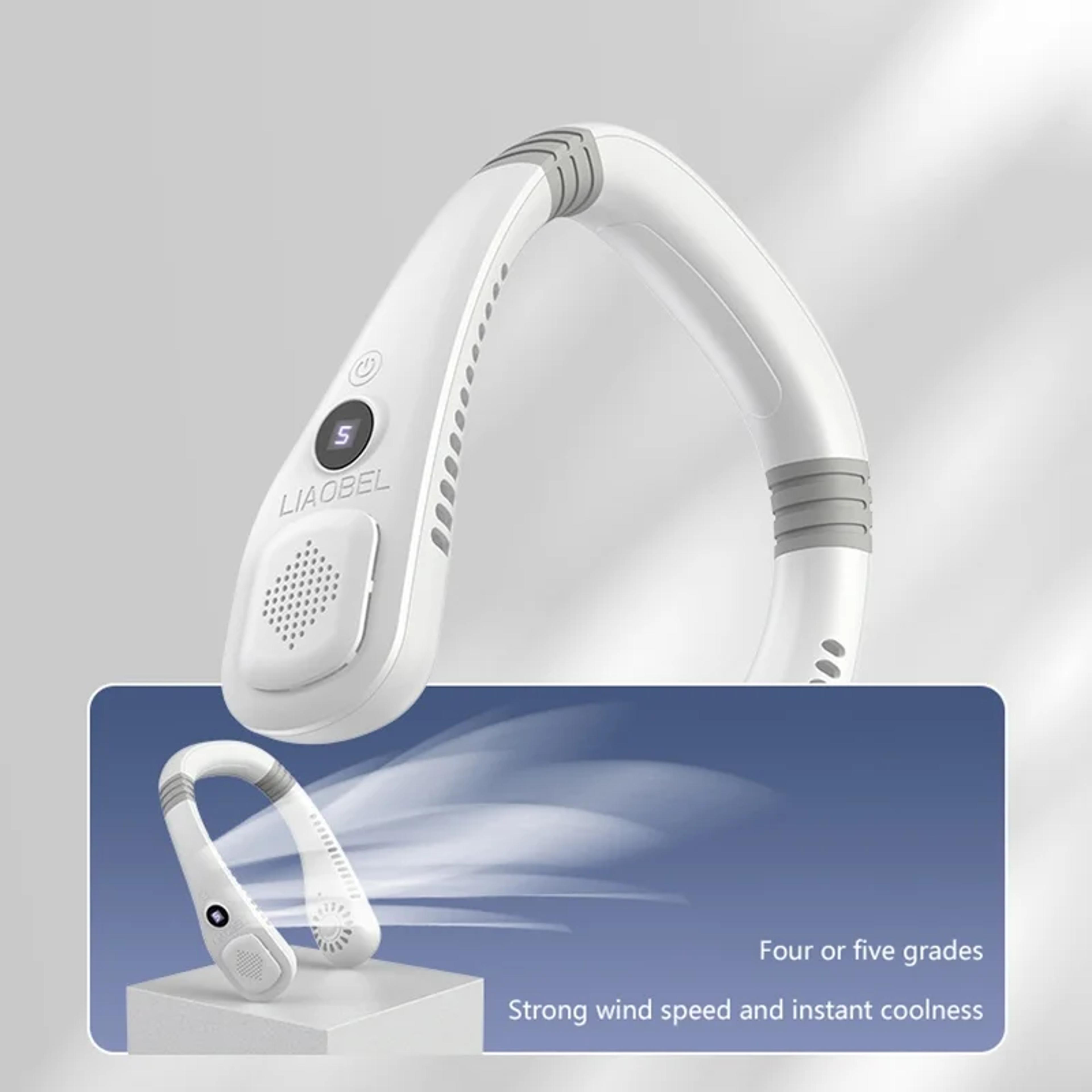 AeroCool Wearable Neck Fan Portable Bladeless USB Rechargeable Cooling Fan 4