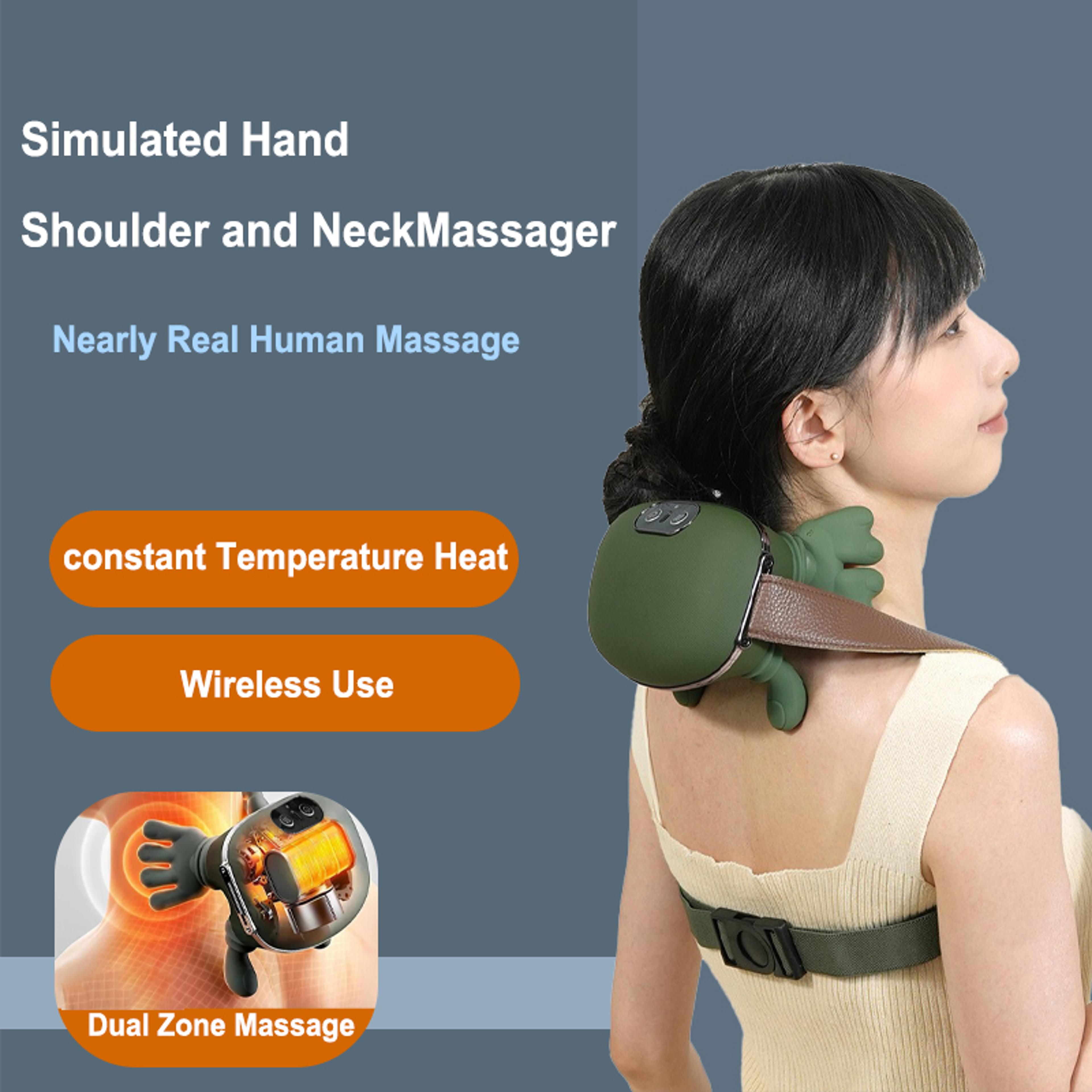 N7 Deep Kneading Neck  Shoulder Massager With Heat For Trapezius Relief 2