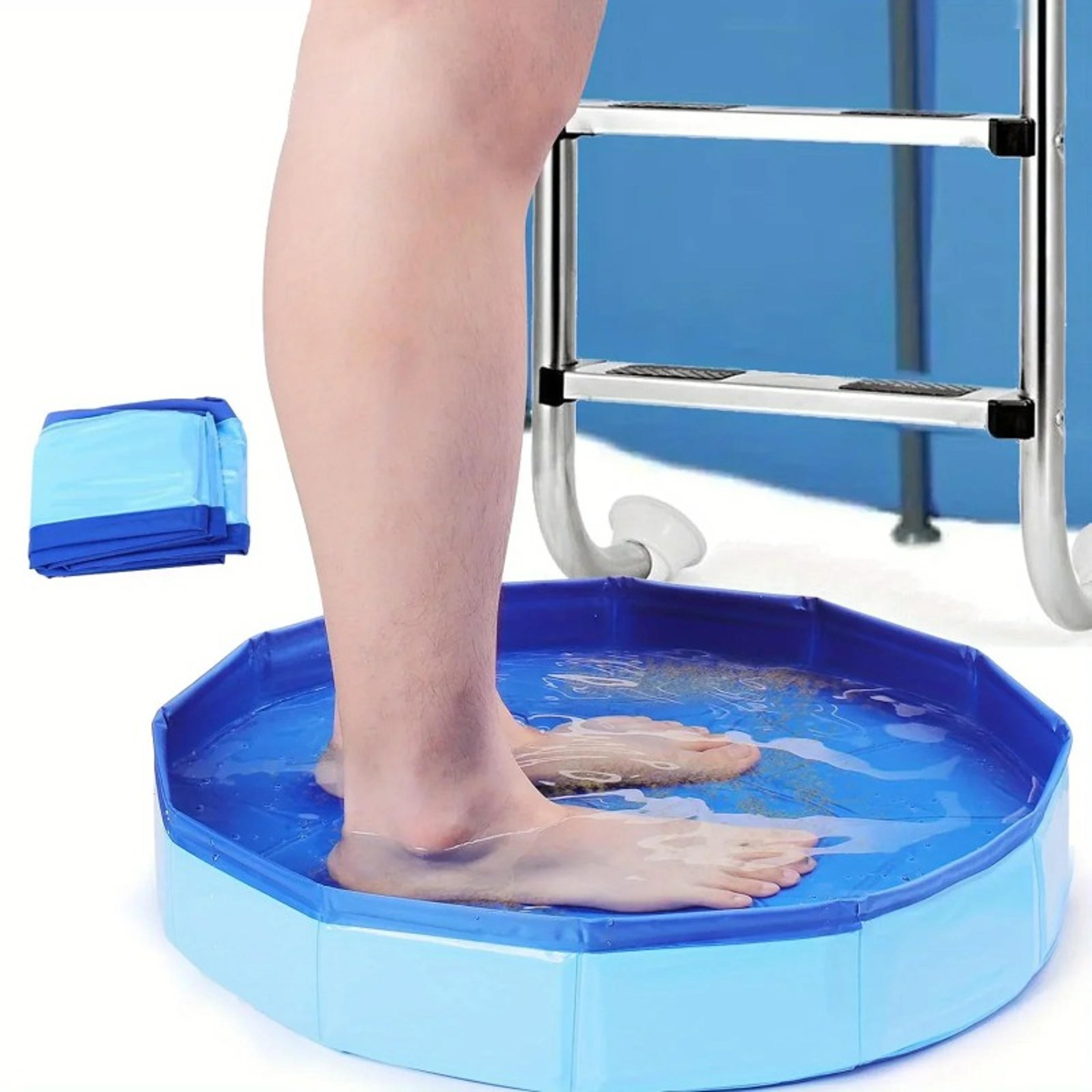 portable pool foot bath bucket foldable foot wash basin for clean pool entry