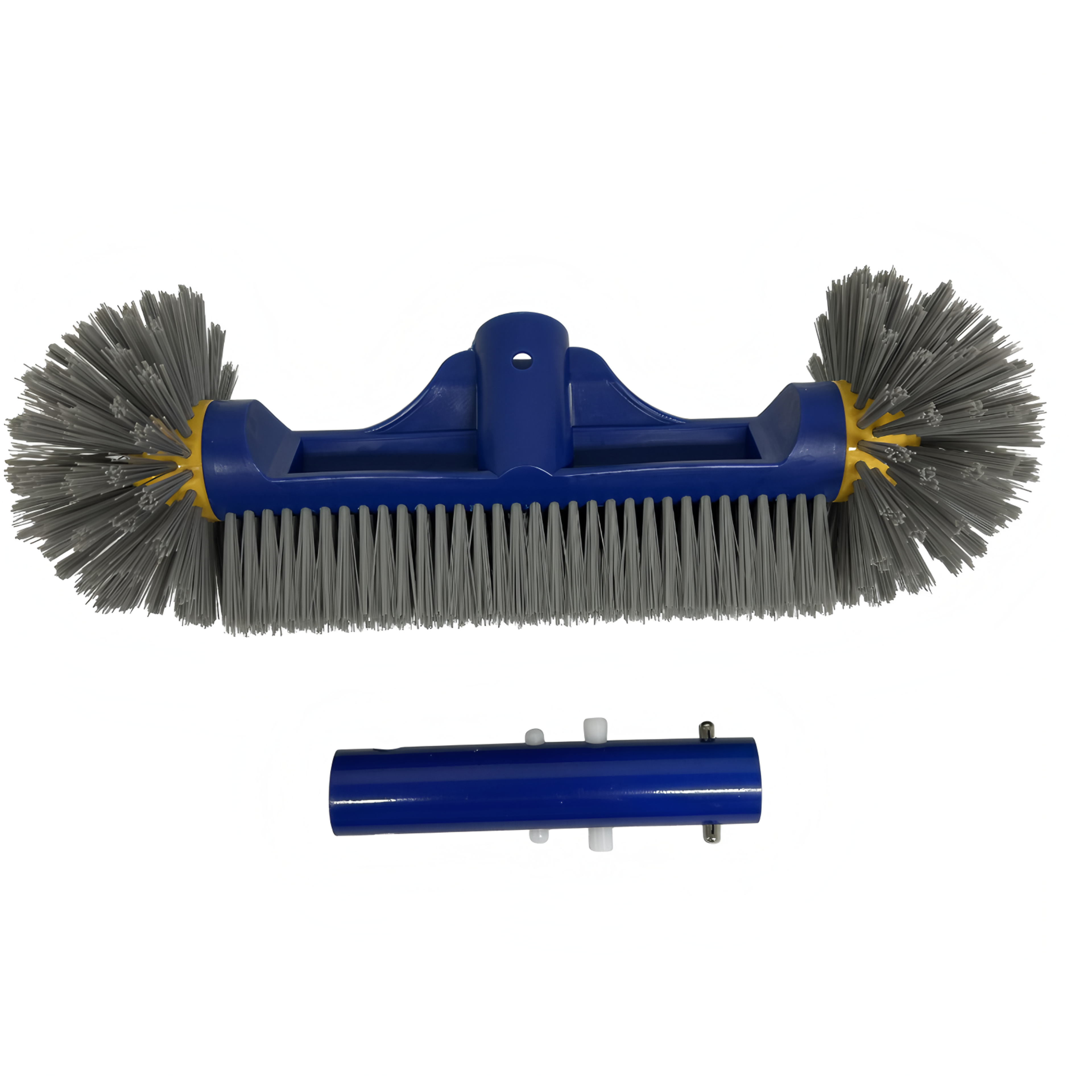 Heavy Duty Pool Brush Head With Detachable Aluminum Handle For Walls Steps  Corners 4