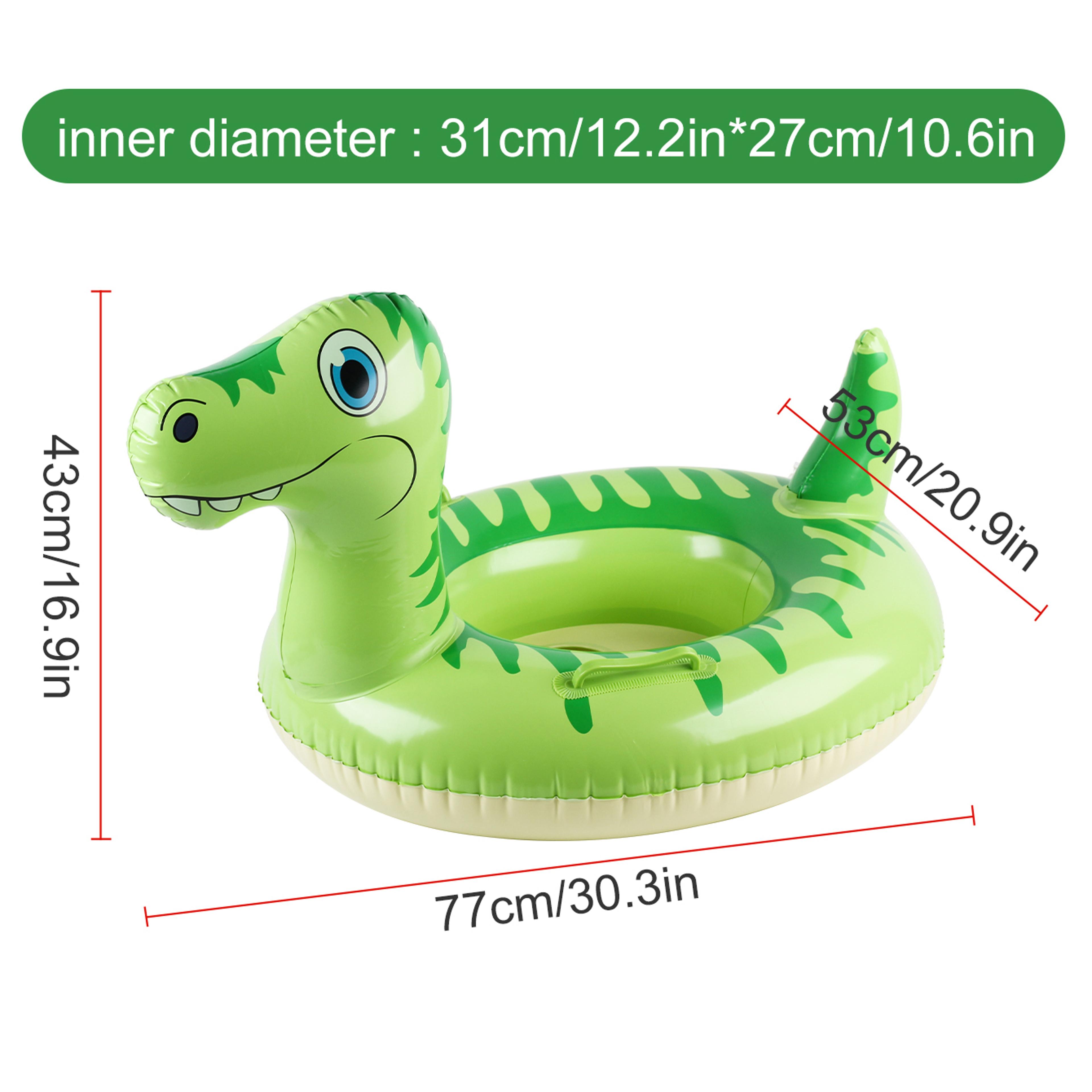 DinoSplash Inflatable Dinosaur Swim Ring For Kids Fun Pool Adventures 4