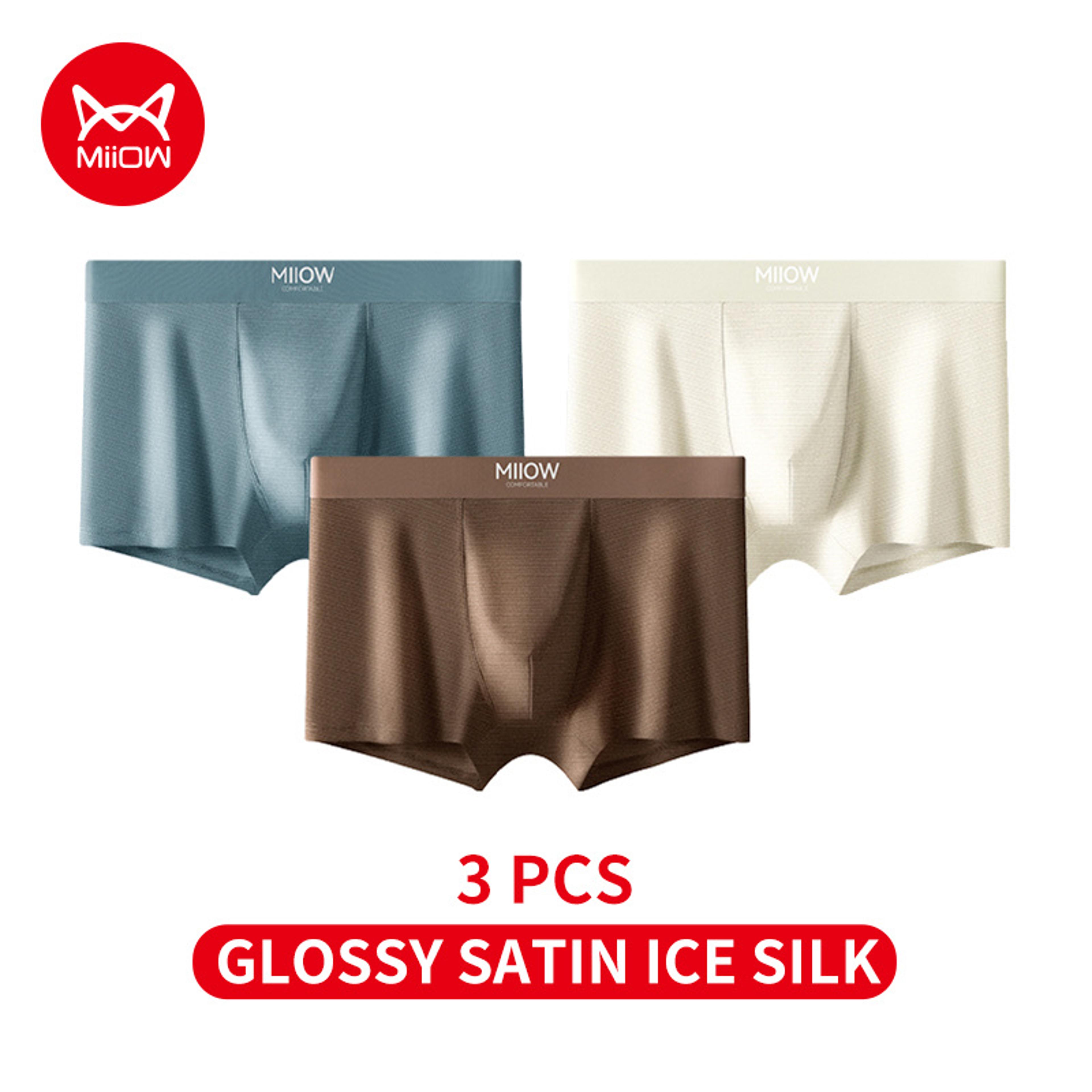 Ice Silk Antibacterial Boxer Briefs For Men 8