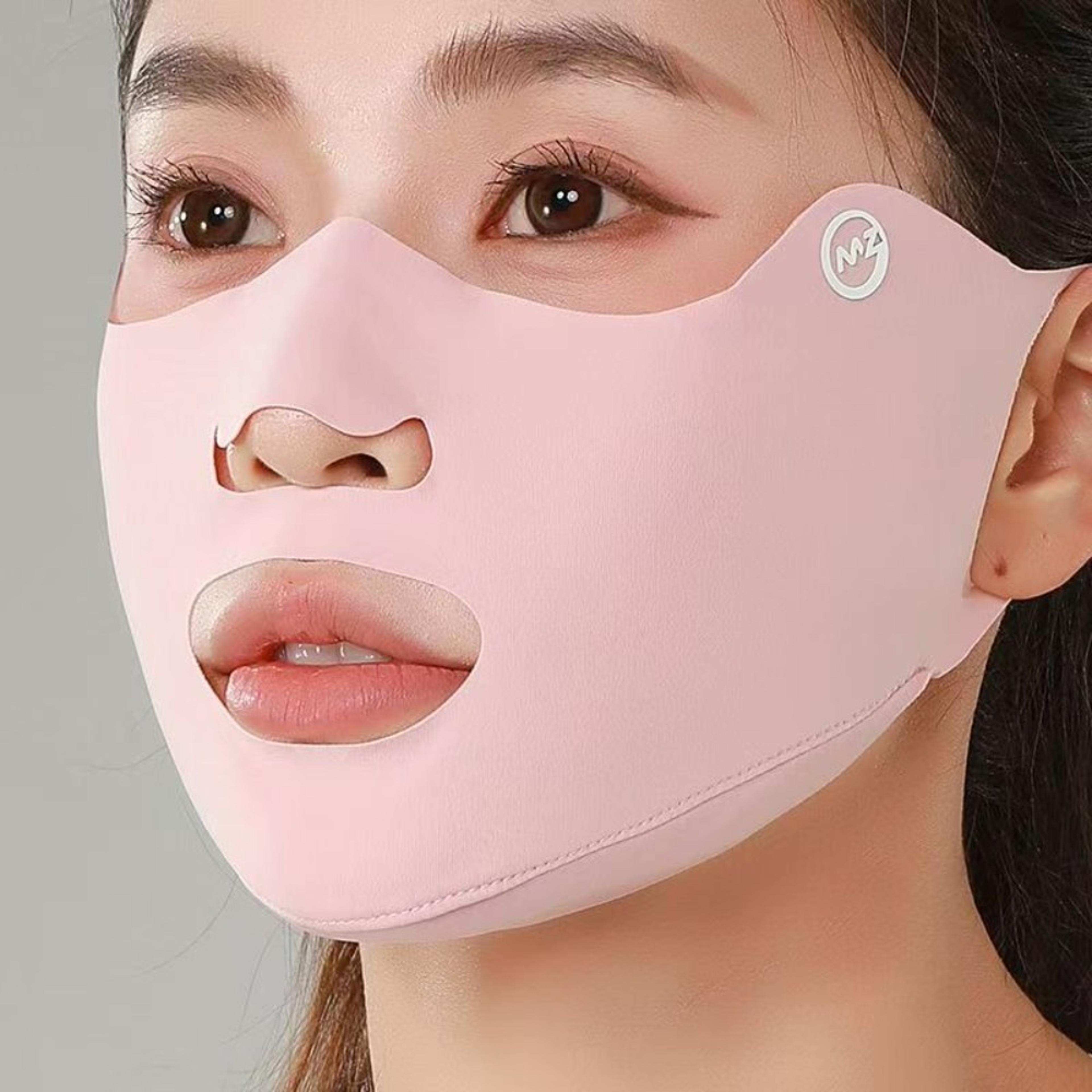 ice silk uv protection face mask for riding, cycling & outdoor sun protection