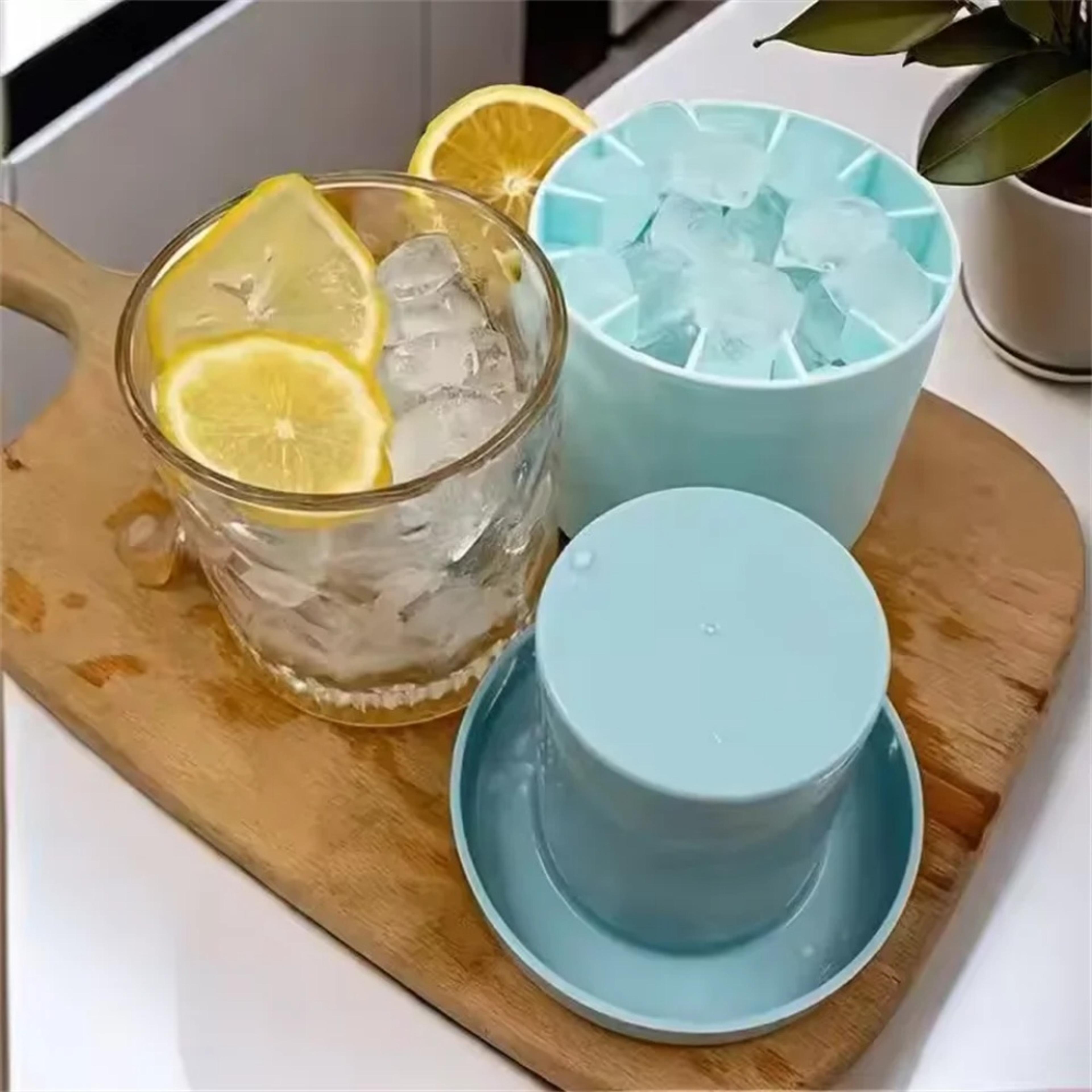 Silicone Ice Cube Maker  Storage Bucket Quick Freeze Ice Cube Tray For Cold Drinks 0