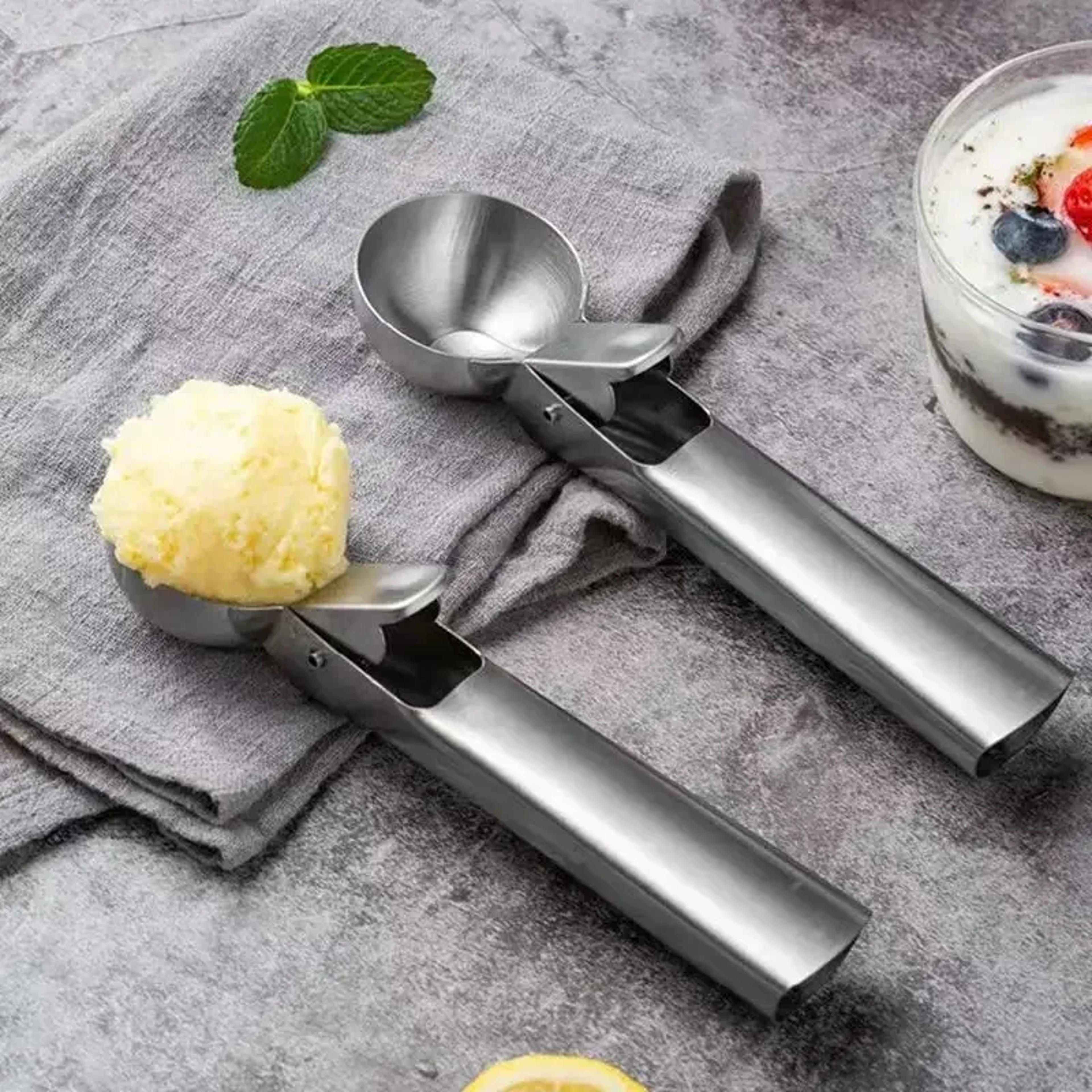 premium stainless steel ice cream scoop & fruit baller kitchen tool