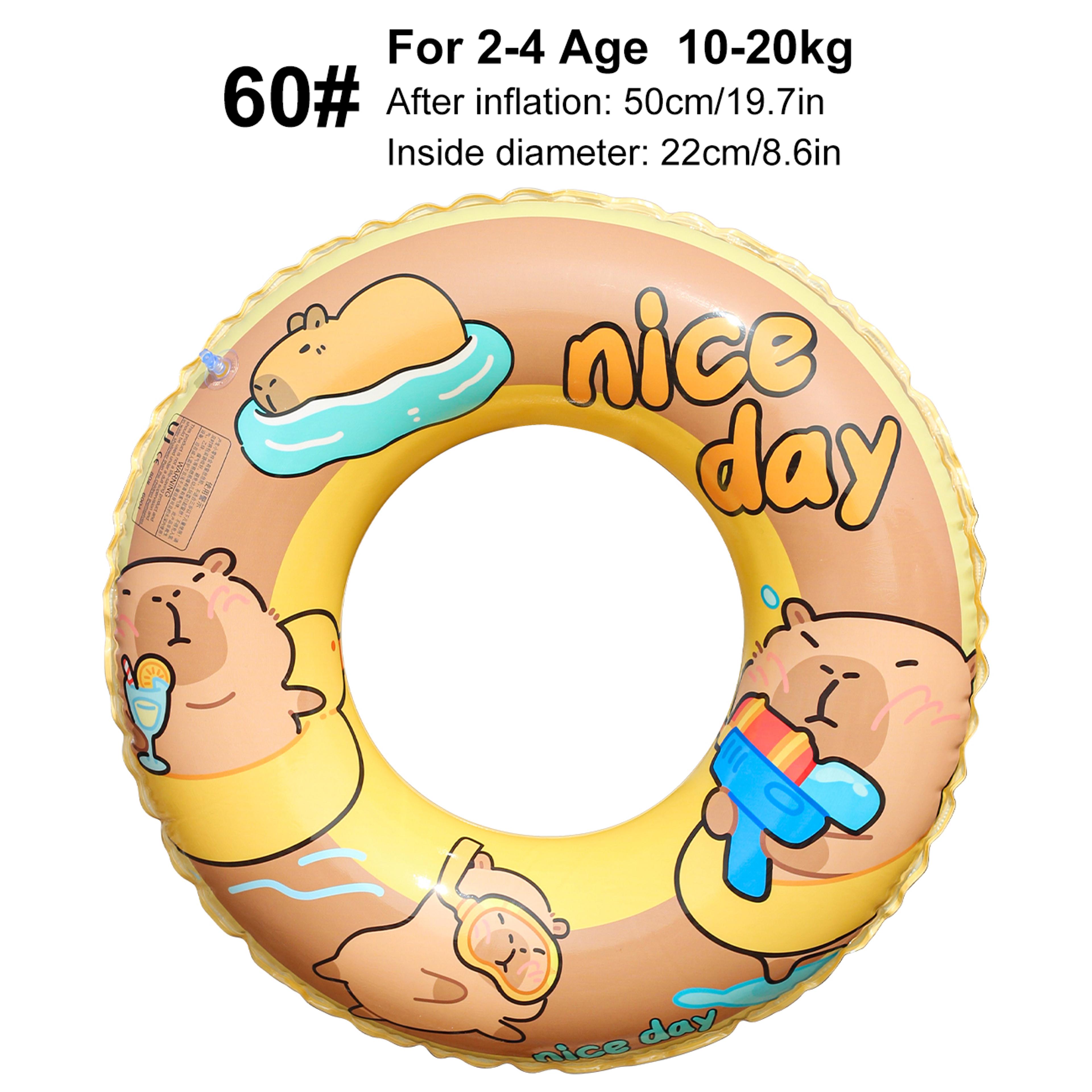 Capybara Inflatable Pool Float Ring Cute Summer Water Float For Beach  Pool Fun 9