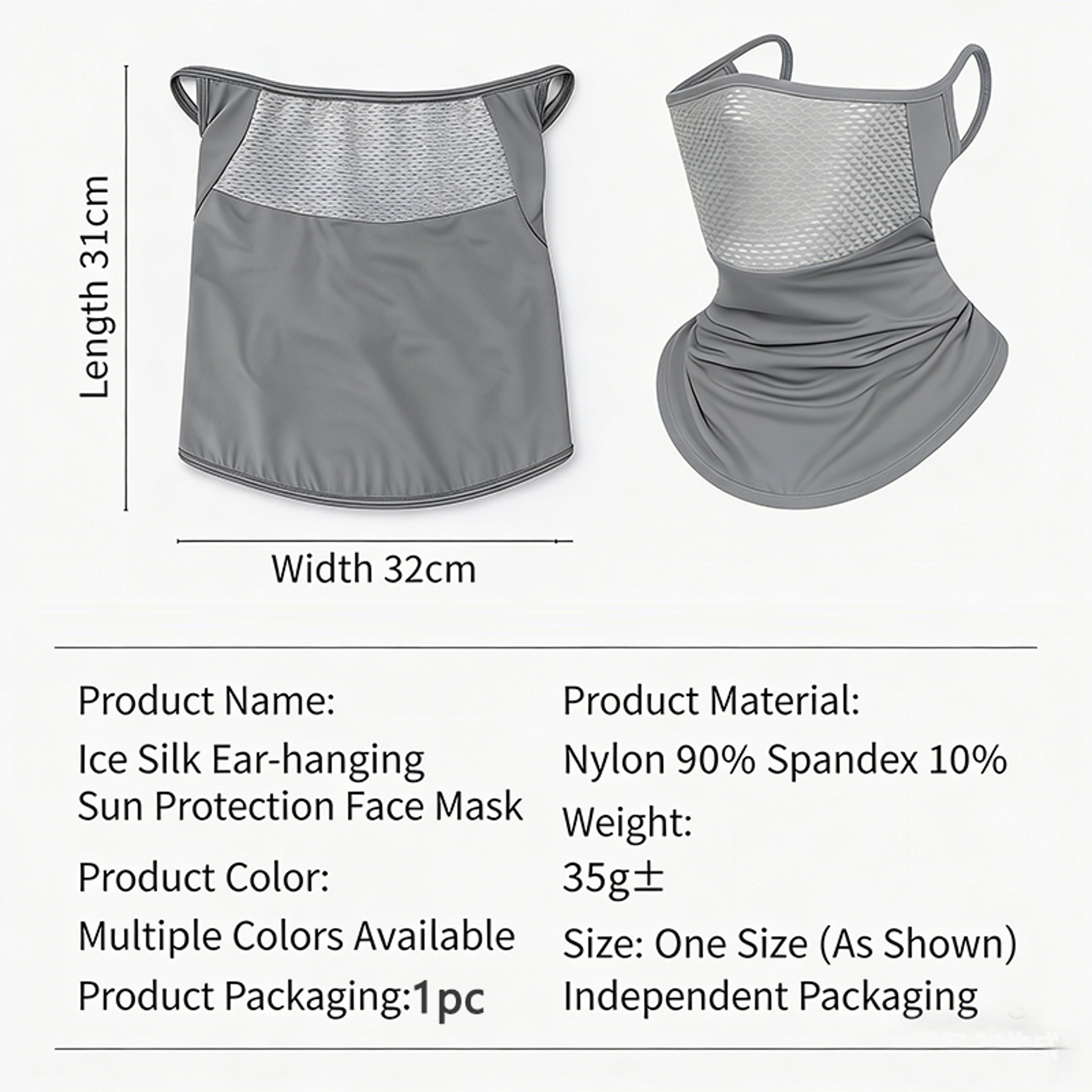 Ice Silk UV Protection Neck Gaiter Face Cover For Cycling Running  Outdoor Sports 3
