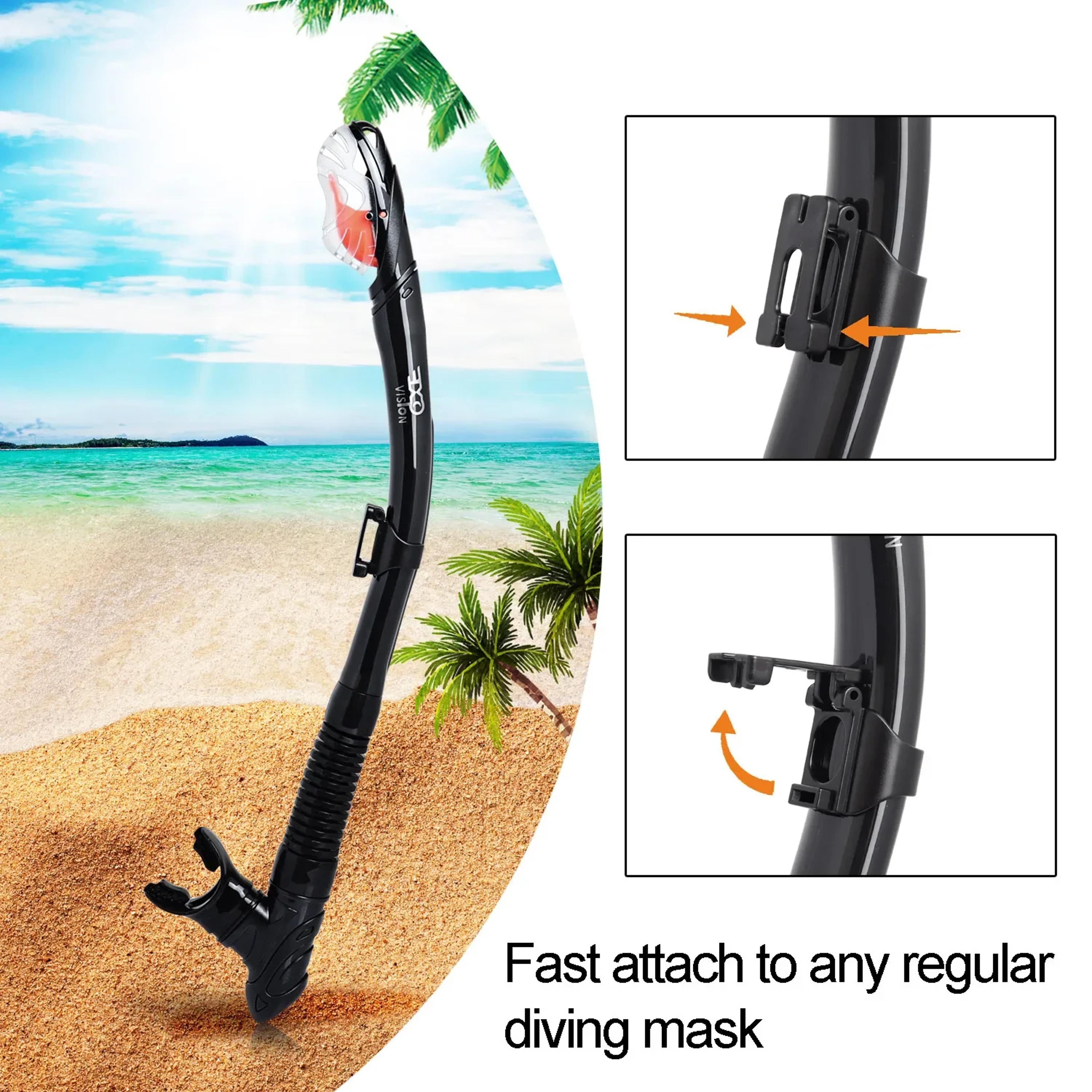 OceanView Pro 3 Window Snorkel Set With Anti Fog Diving Mask  Dry Top Snorkel 3