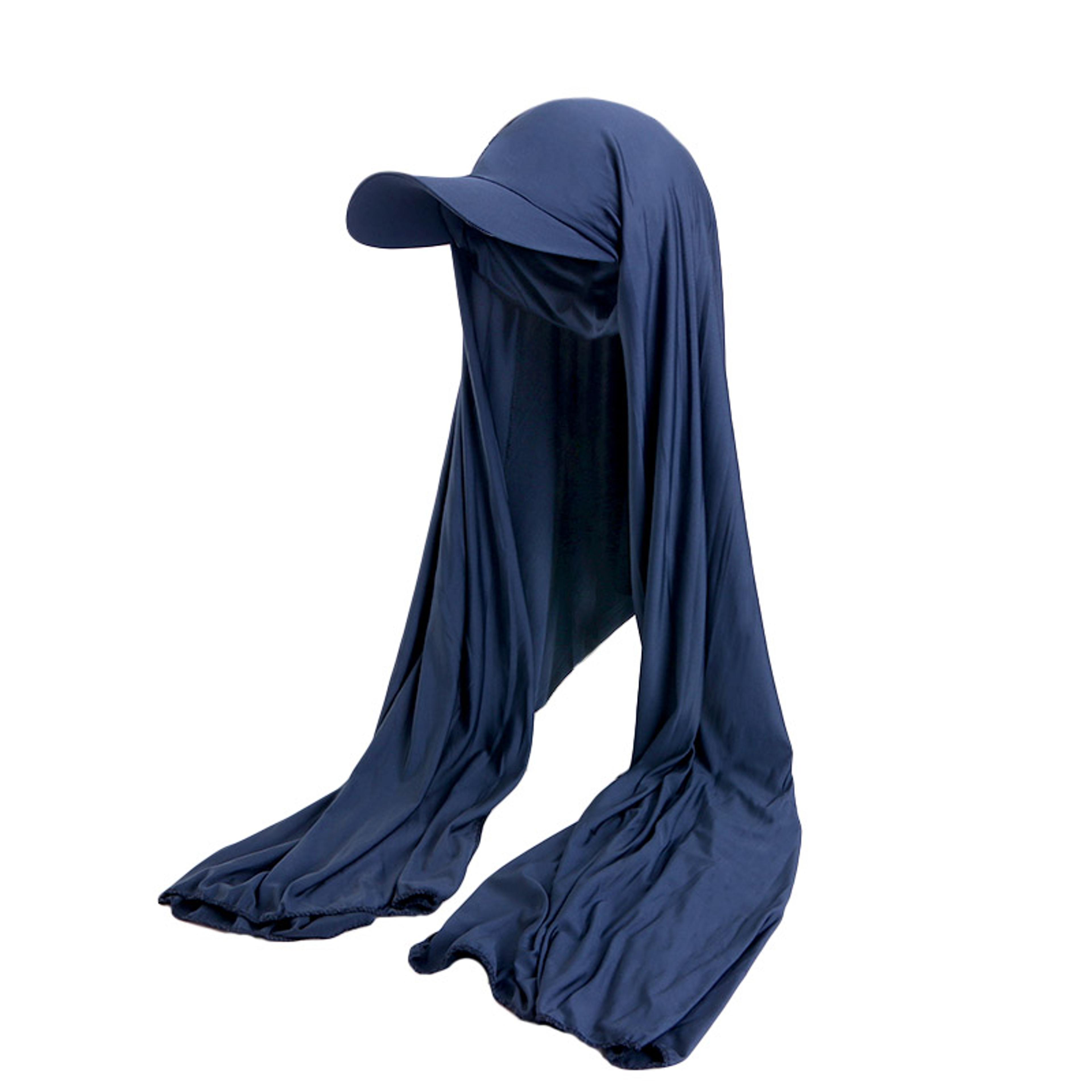 SunShield Ready Wear Hijab Cap With Visor  Pre Tied Bandana Scarf For Women 0