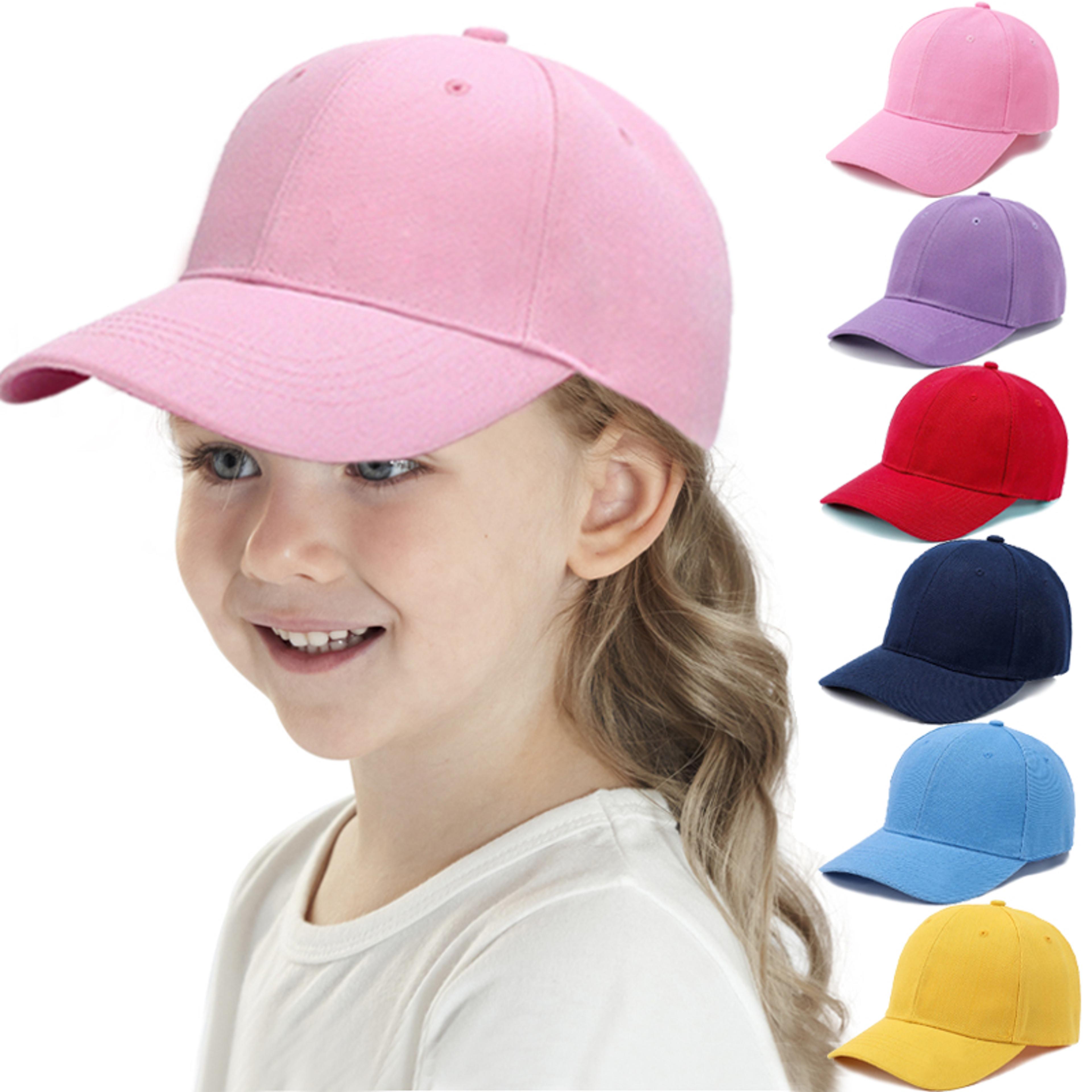 Kids Baseball Cap Adjustable Childrens Sun Hat For Boys  Girls Summer Travel 1