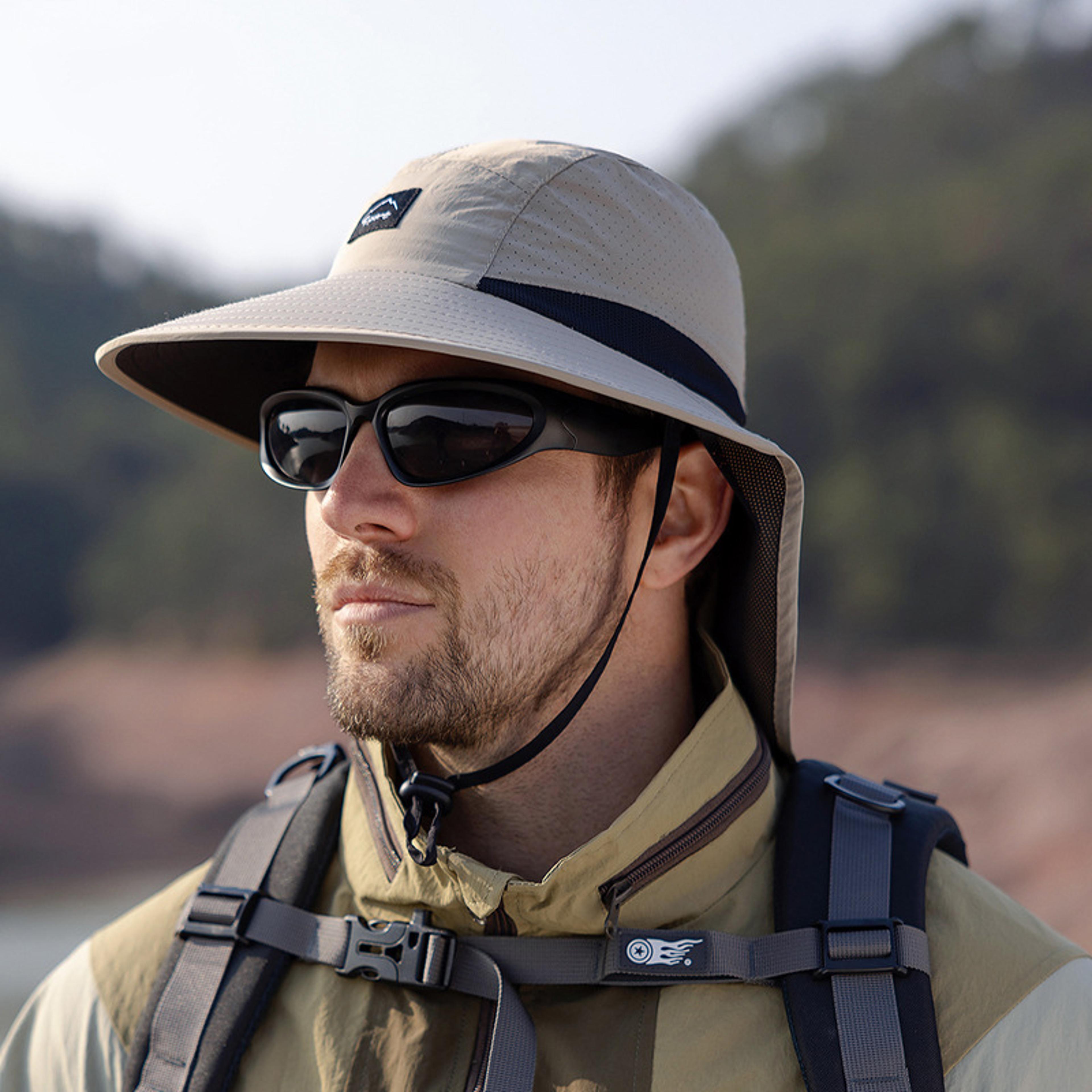 SunShield Wide Brim Bucket Hat With Neck Flap For Hiking Fishing  UV Protection 2
