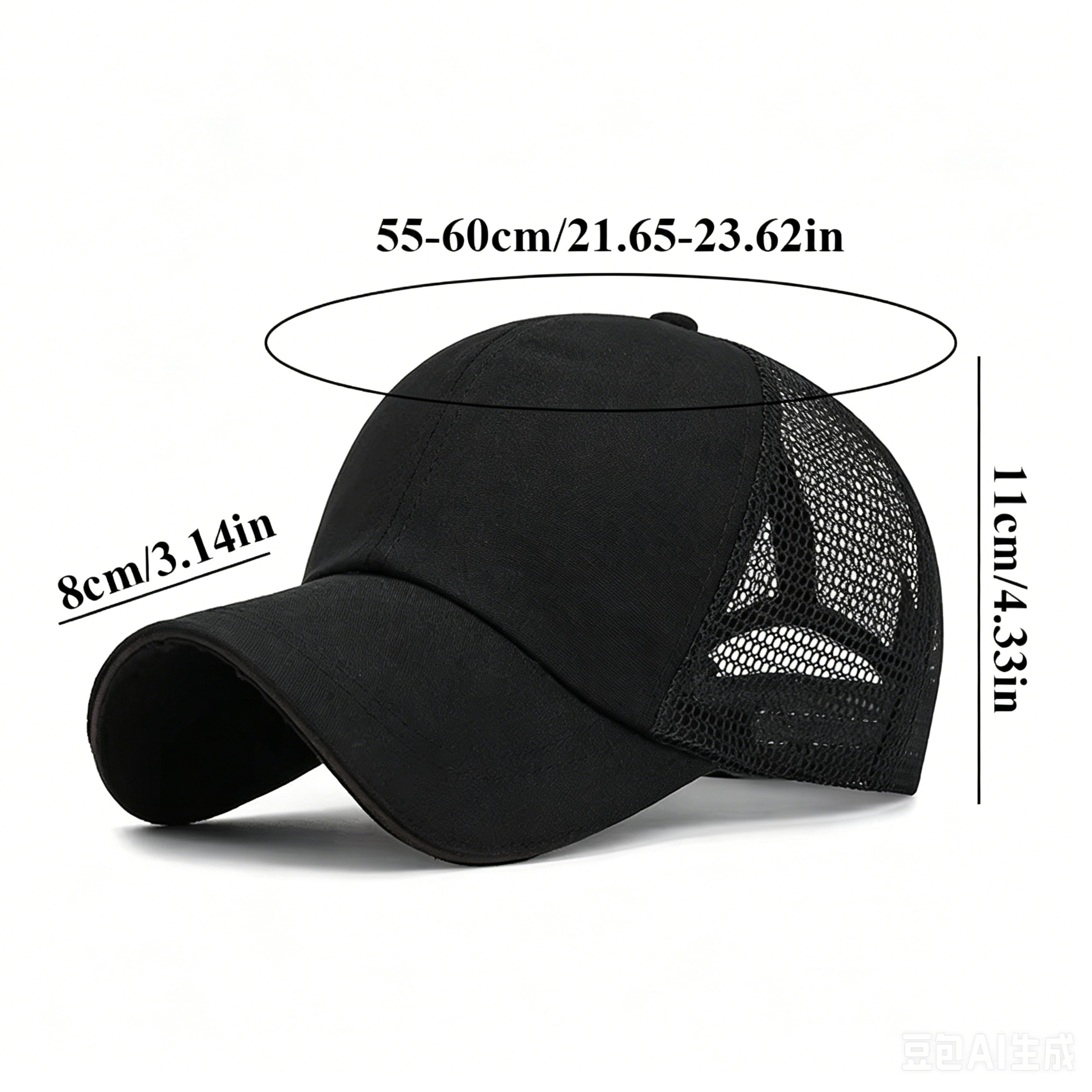 Breathable Mesh Baseball Cap For Men Adjustable Golf Sun Hat Outdoor Sports Cap 4