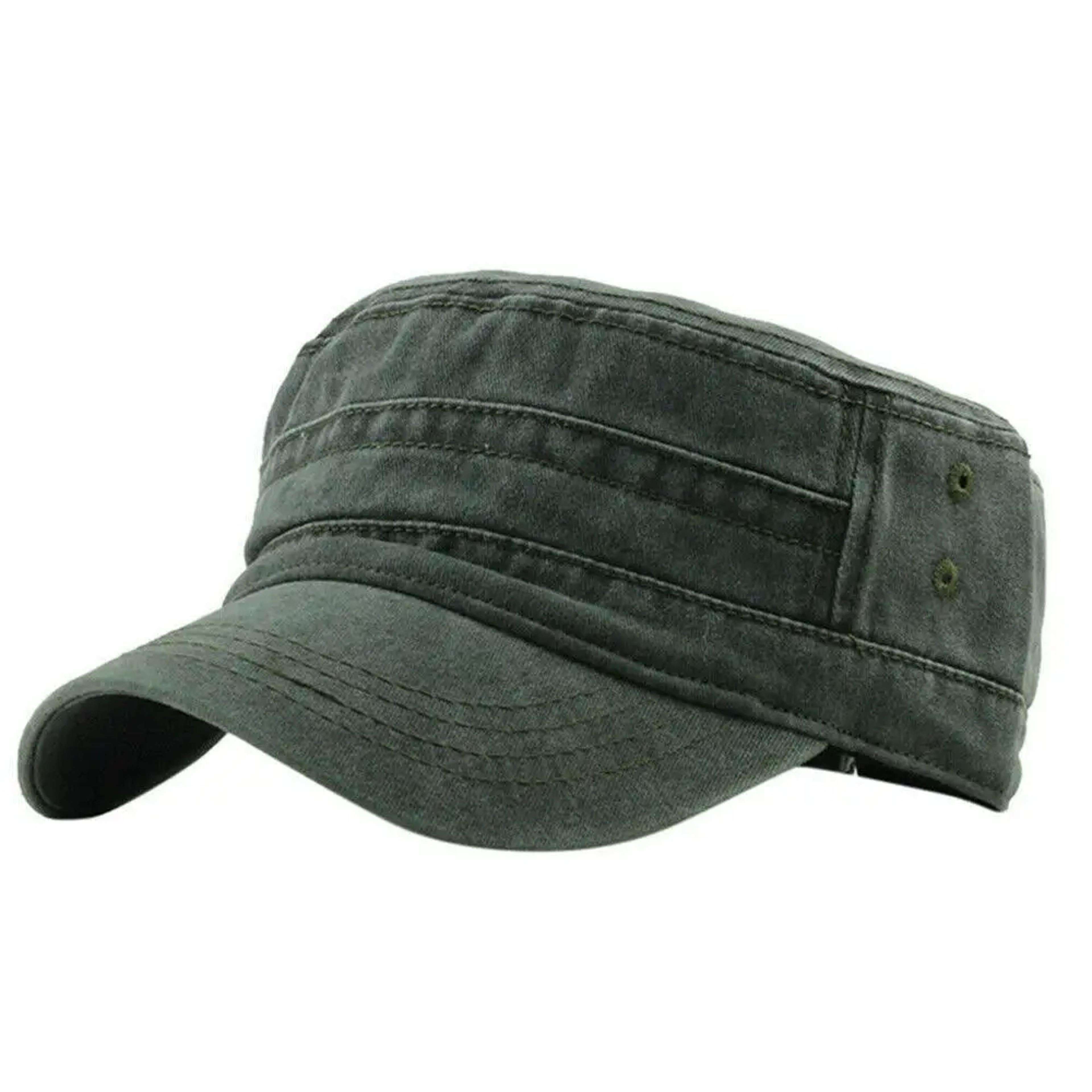 Oversized Washed Cotton Flat Cap For Big Heads Breathable Baseball Cap Sun Hat 3