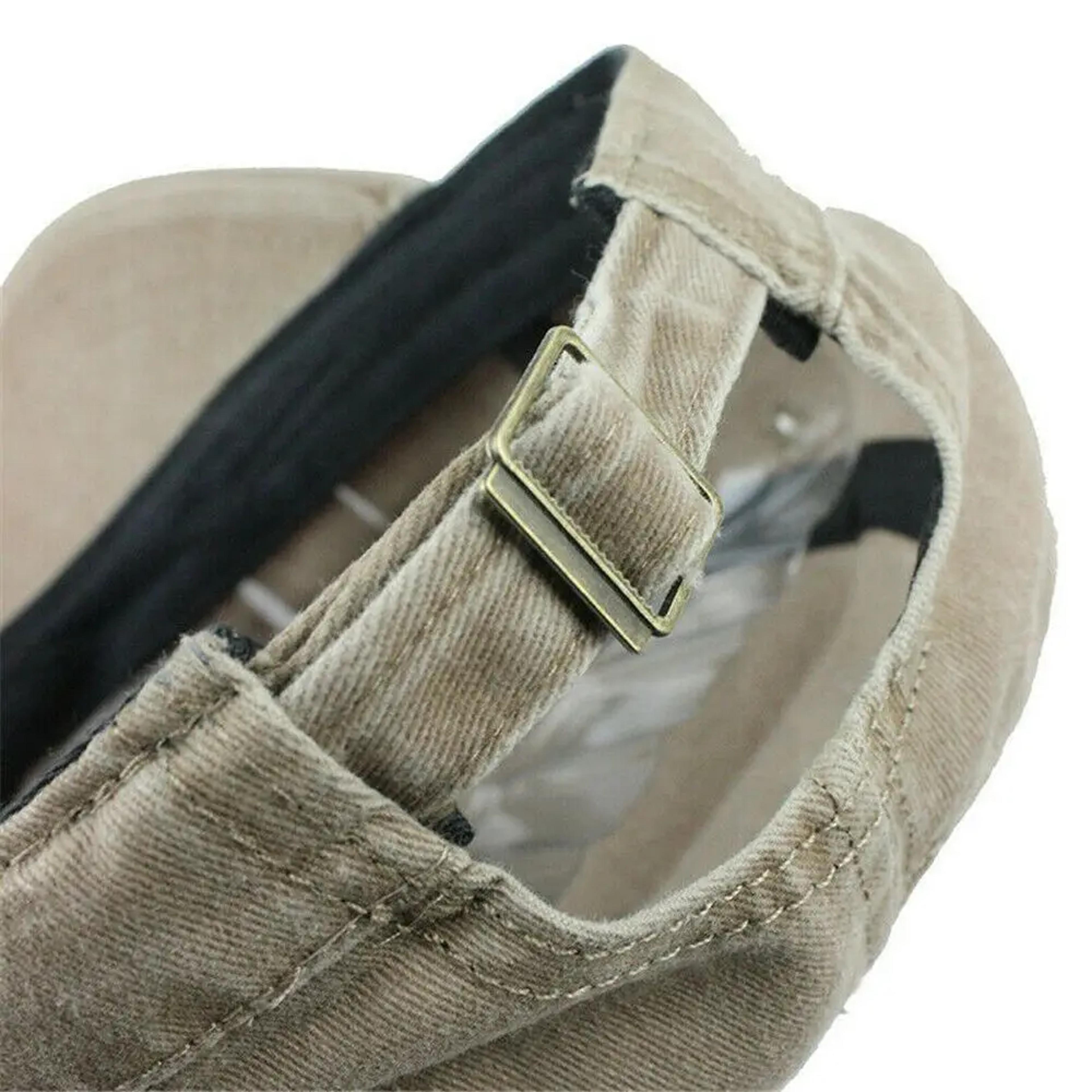 Oversized Washed Cotton Flat Cap For Big Heads Breathable Baseball Cap Sun Hat 4