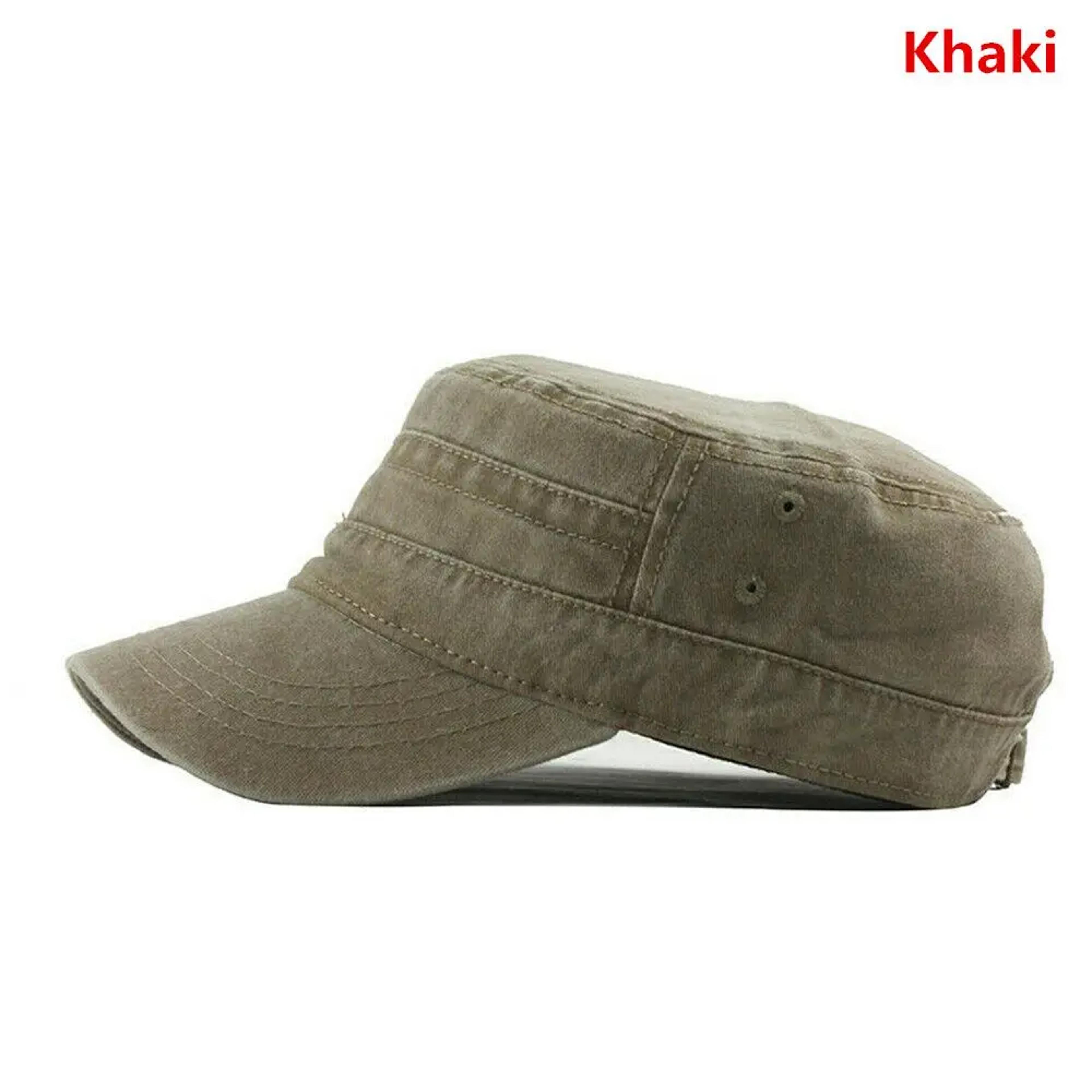 Oversized Washed Cotton Flat Cap For Big Heads Breathable Baseball Cap Sun Hat 5