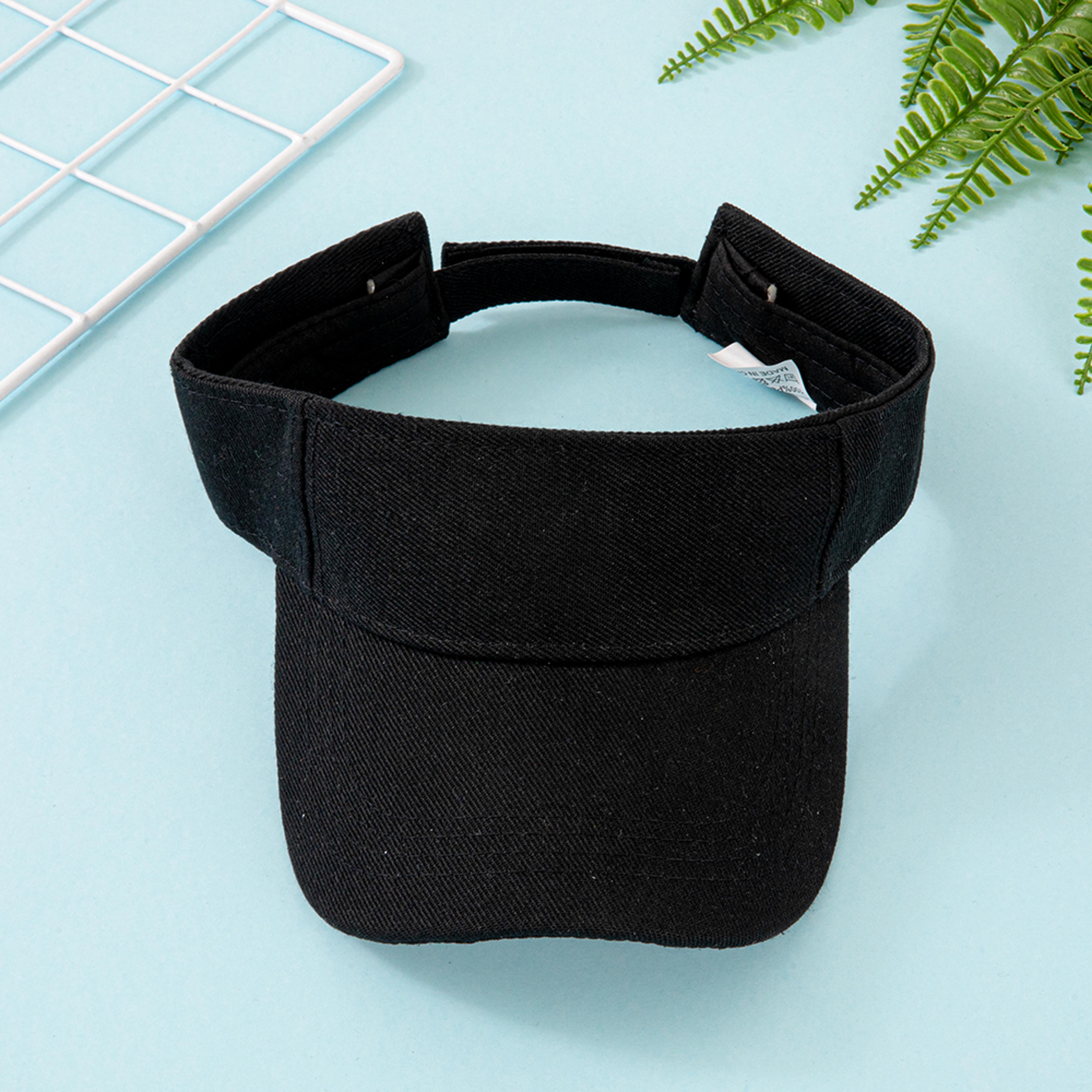 Adjustable Cotton Sun Visor Hat For Women  Men  Sports Visor Cap For Golf Running  Beach 6