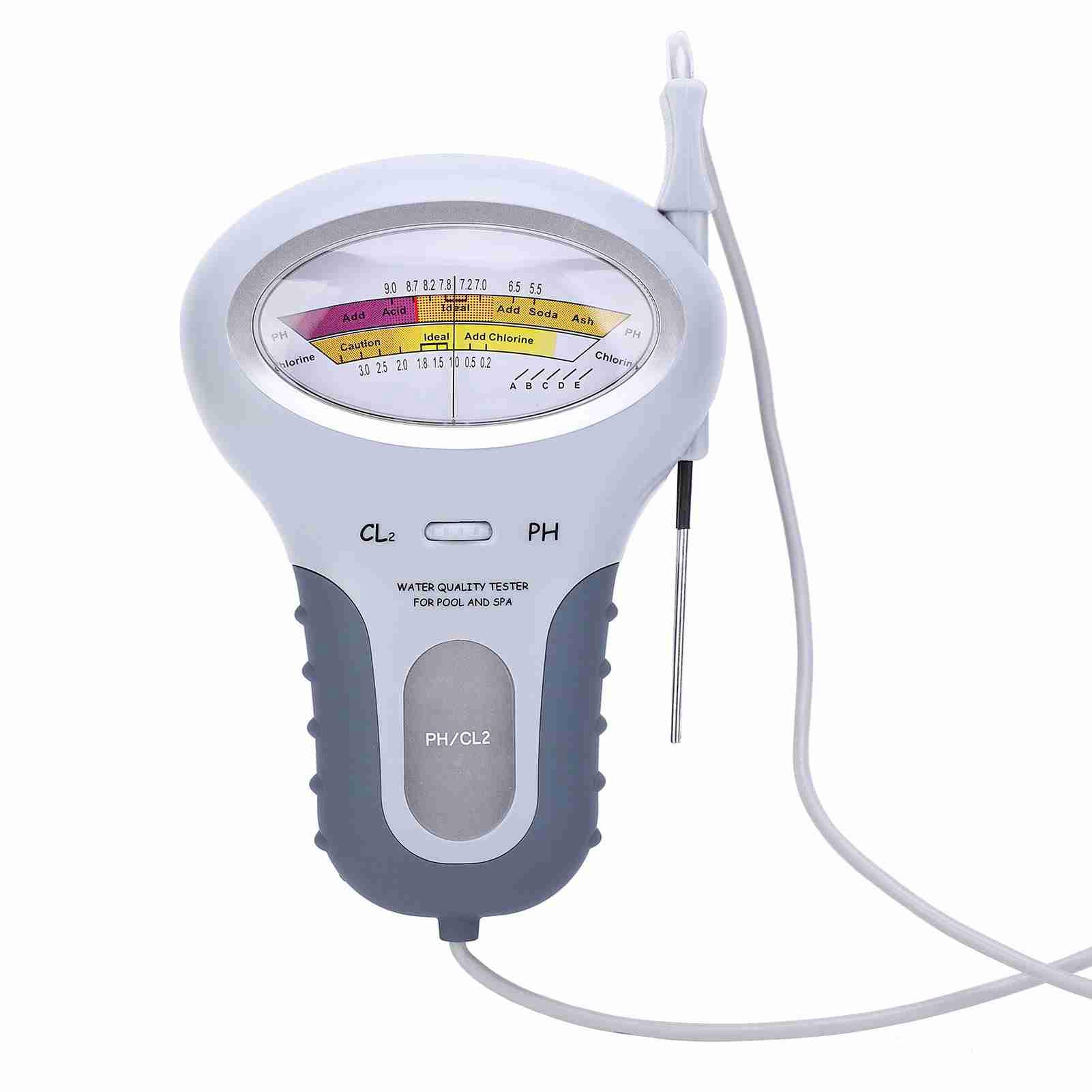 pc 102 pool water tester digital chlorine tester & ph meter for swimming pools and spas