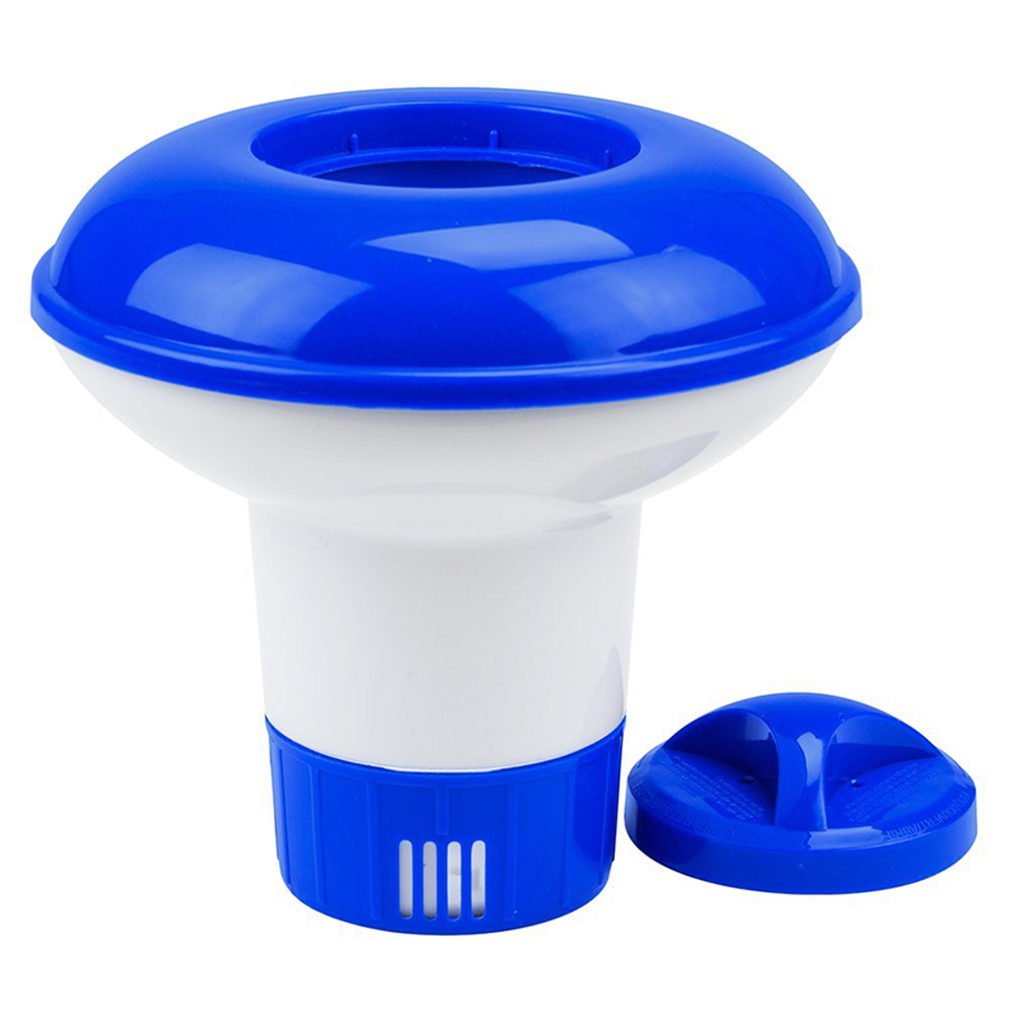 Adjustable Floating Chlorine Dispenser For Swimming Pools With Controlled Tablet Release 1