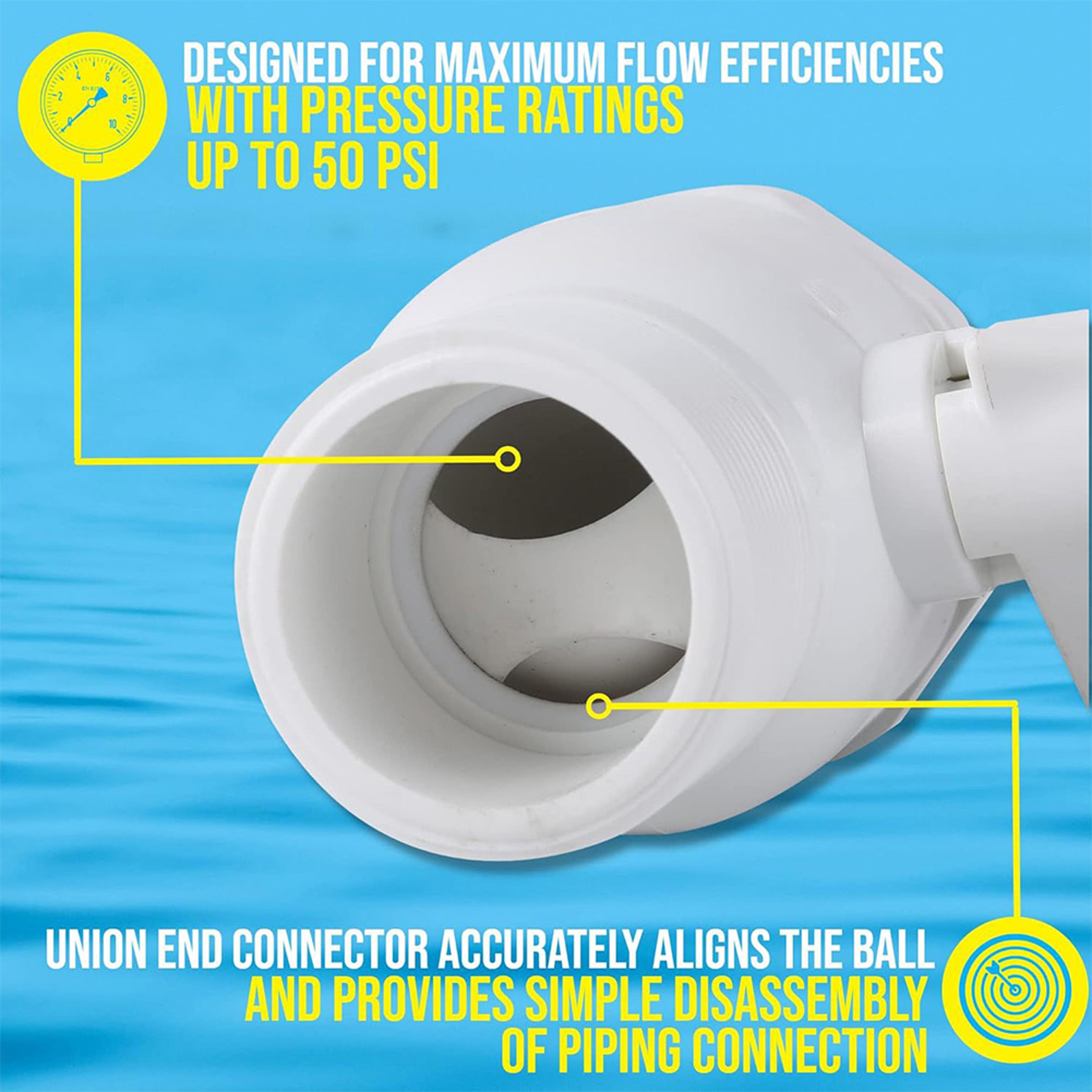Heavy Duty Pool Pump Valve 2 Way Ball Valve Pool Filter Valve 2