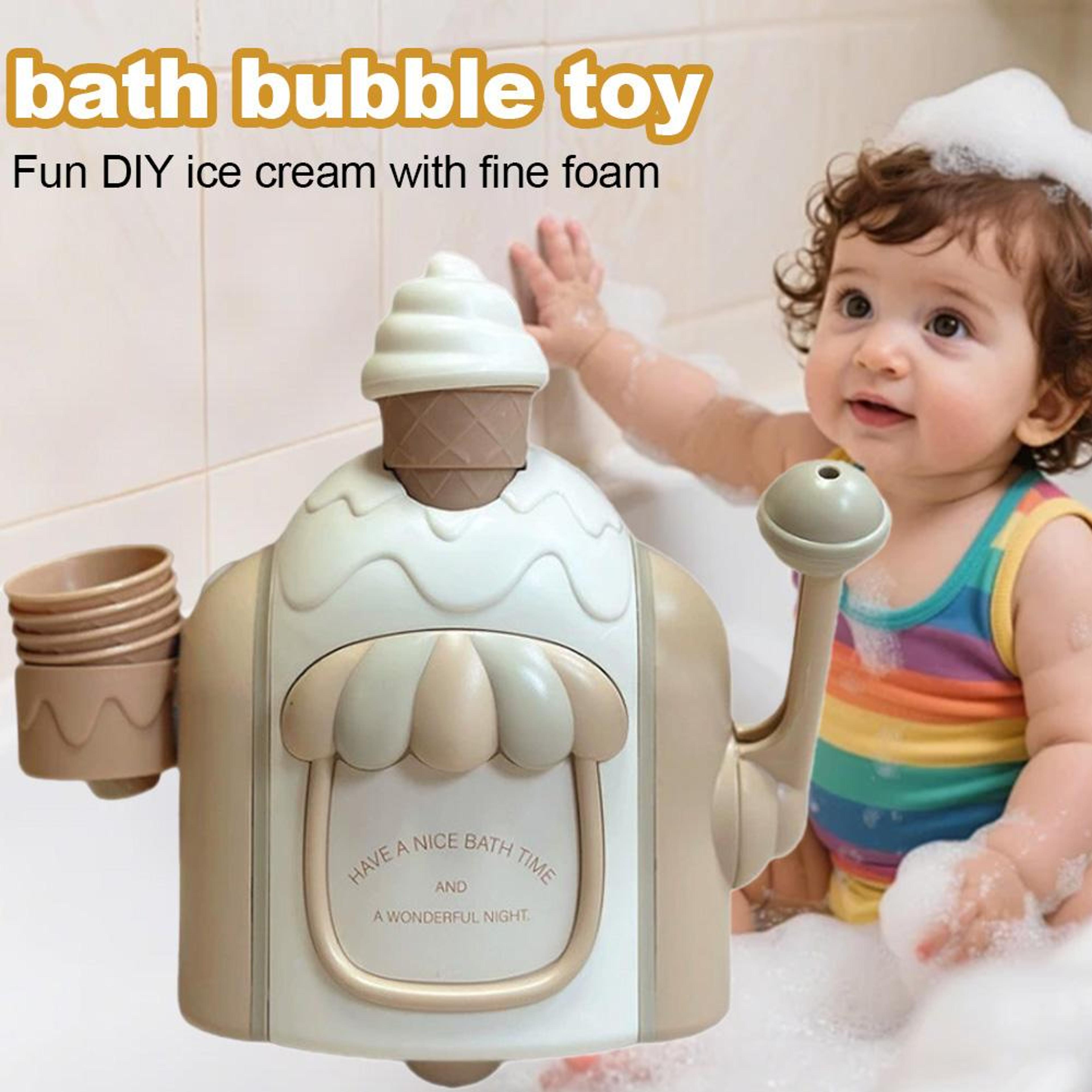 Bubble Bliss Ice Cream Bath Bubble Toy For Kids DIY Foam Bath Toy 2
