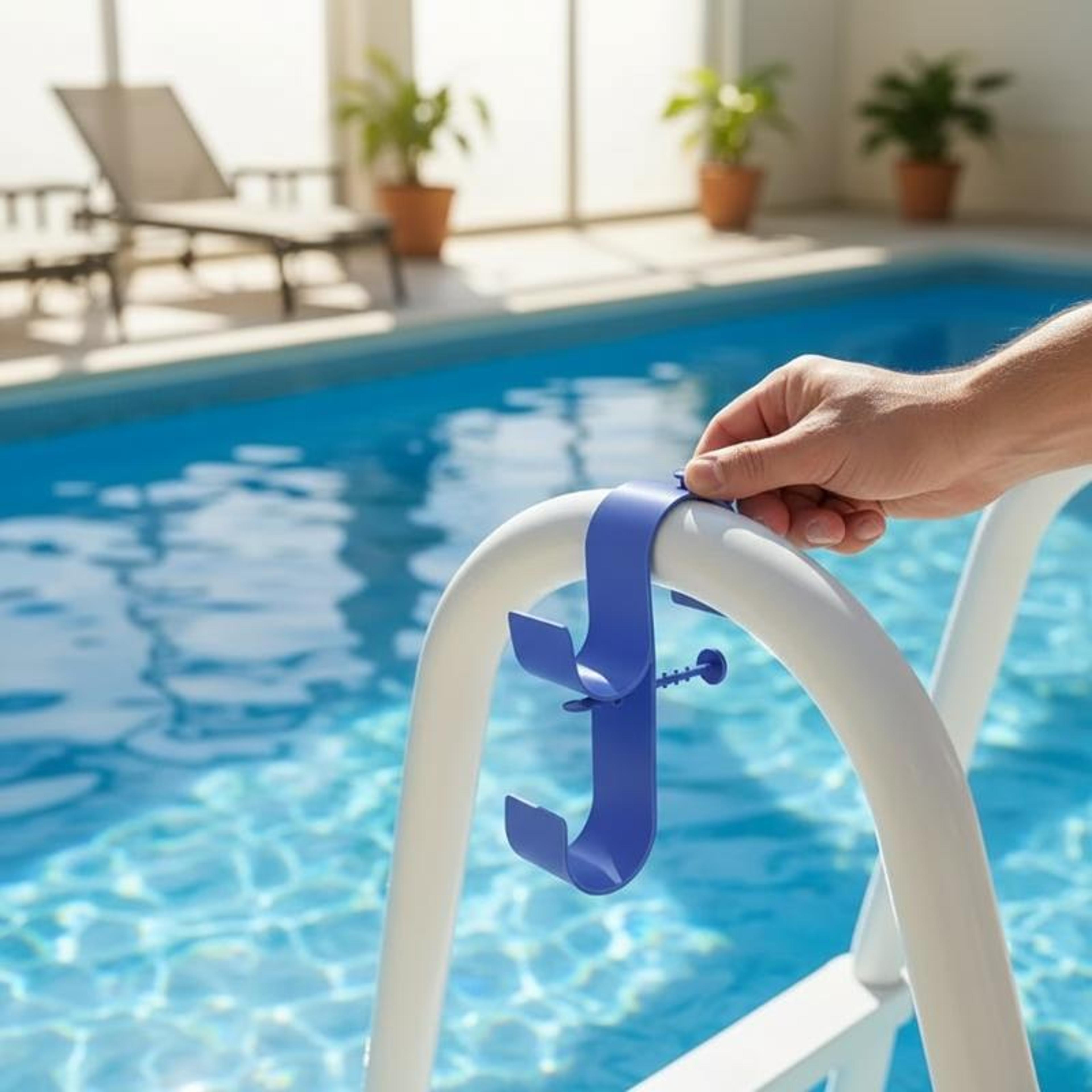 Adjustable Pool Pole Hanger For Telescopic Pool Poles And Skimmers 0