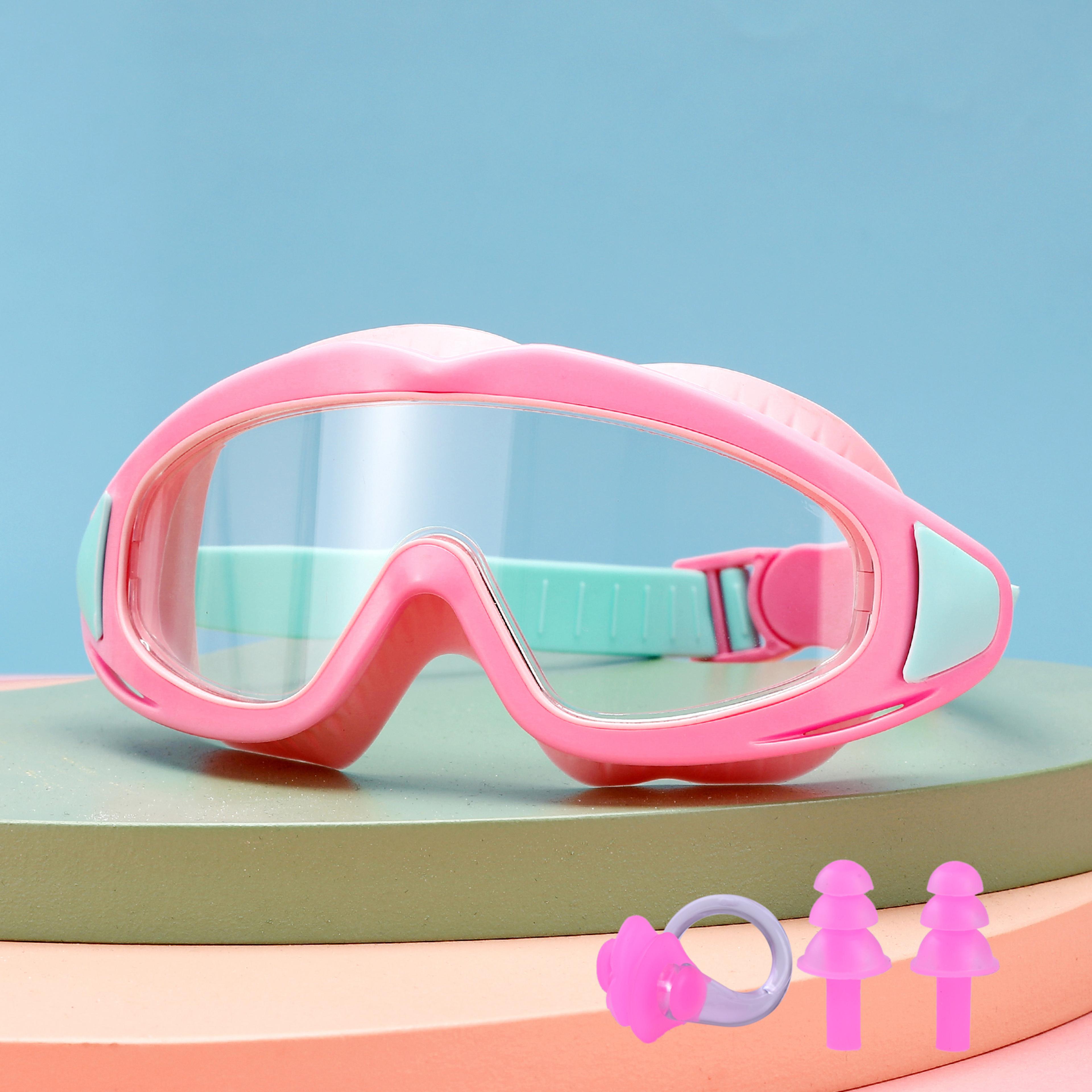 Kids Swim Goggles With Anti Fog UV Protection Wide View Lens 8