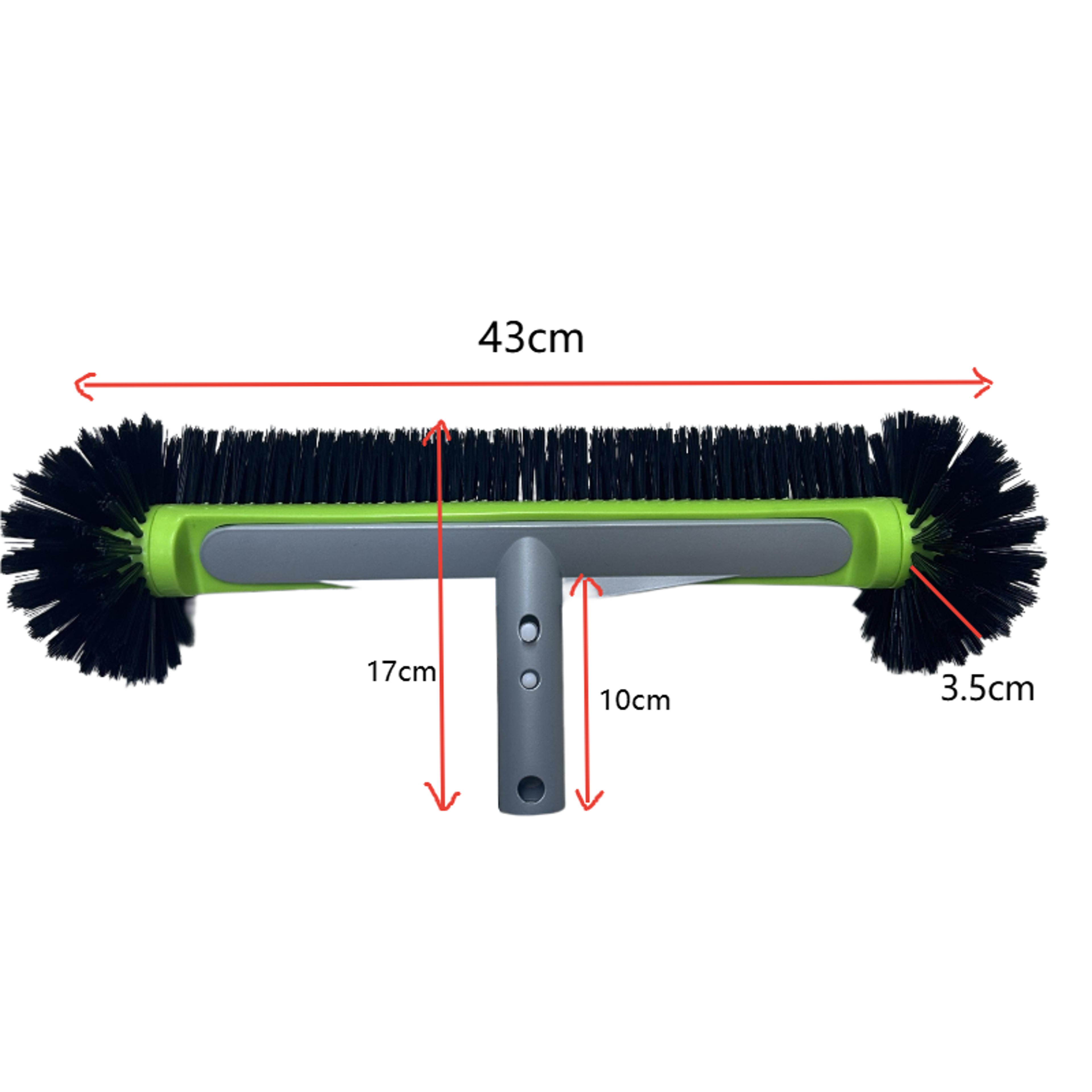 Heavy Duty Pool Brush Head Aluminum Pool Wall Brush With 7 Row Nylon Bristles 5