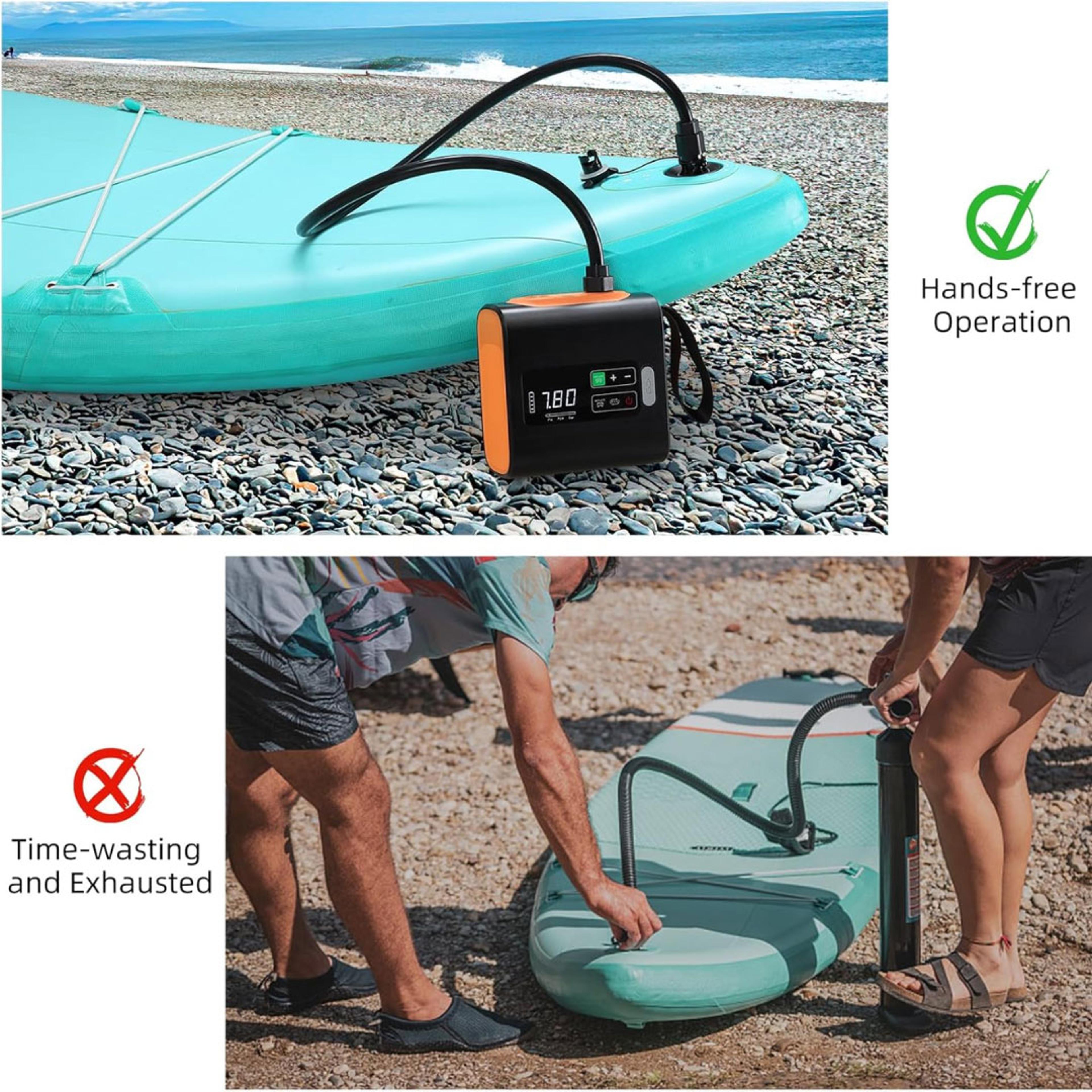 Portable Electric Air Pump For Camping Air Mattresses And Pool Floats 4