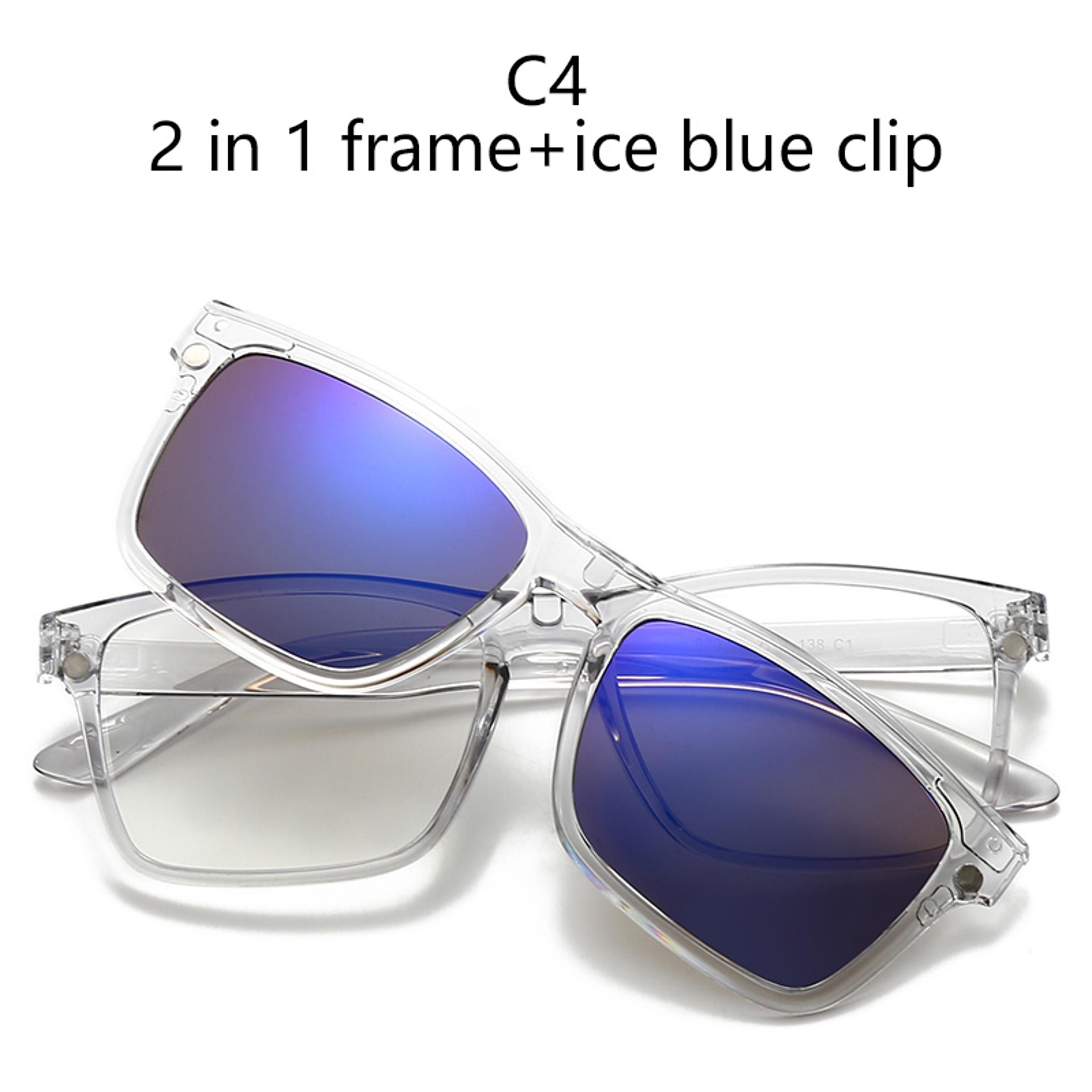 Magnetic Polarized Clip On Sunglasses With Interchangeable UV Protection Lenses 9