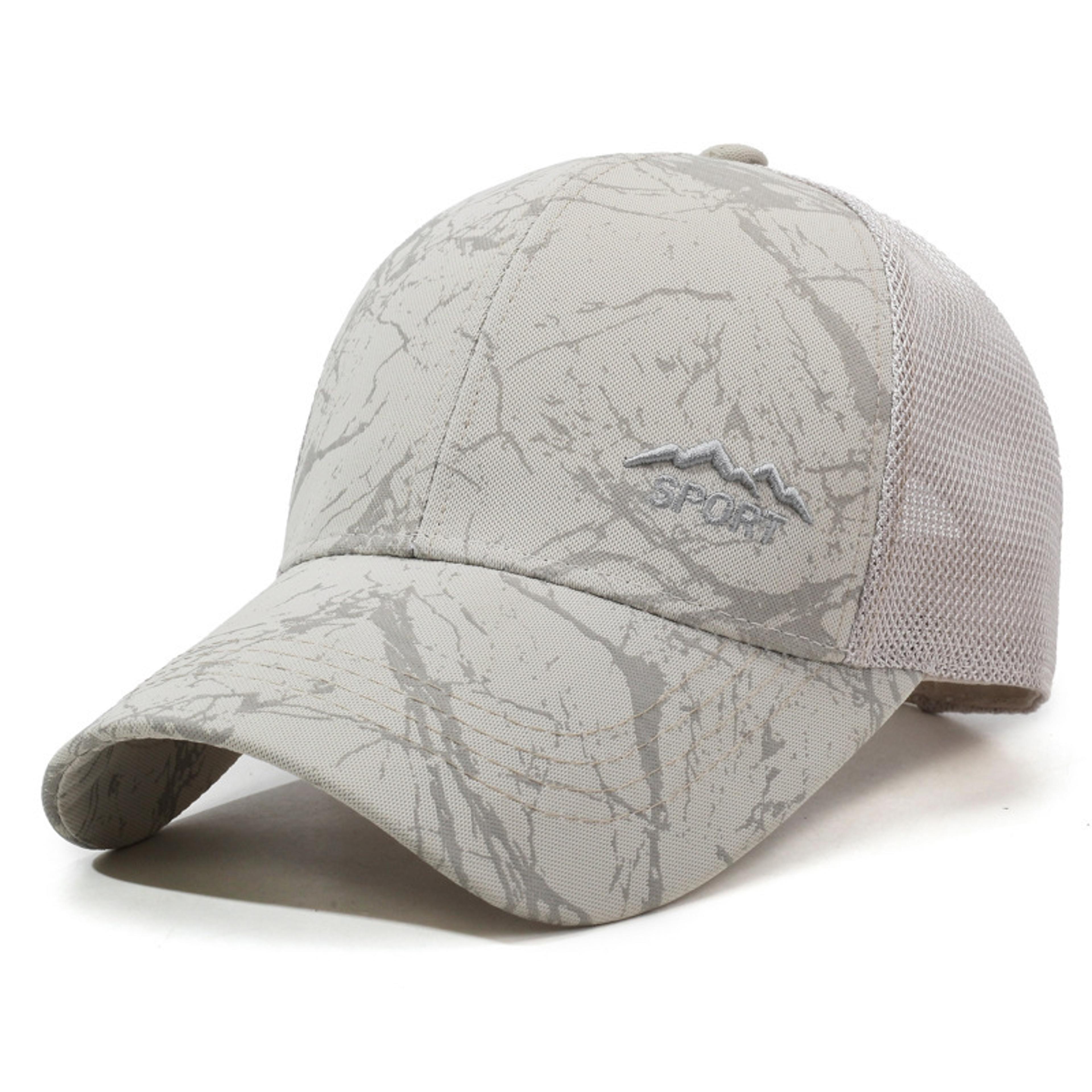 Mens Sun Hat Breathable Mesh Trucker Baseball Cap For Fishing  Outdoor Sports 4