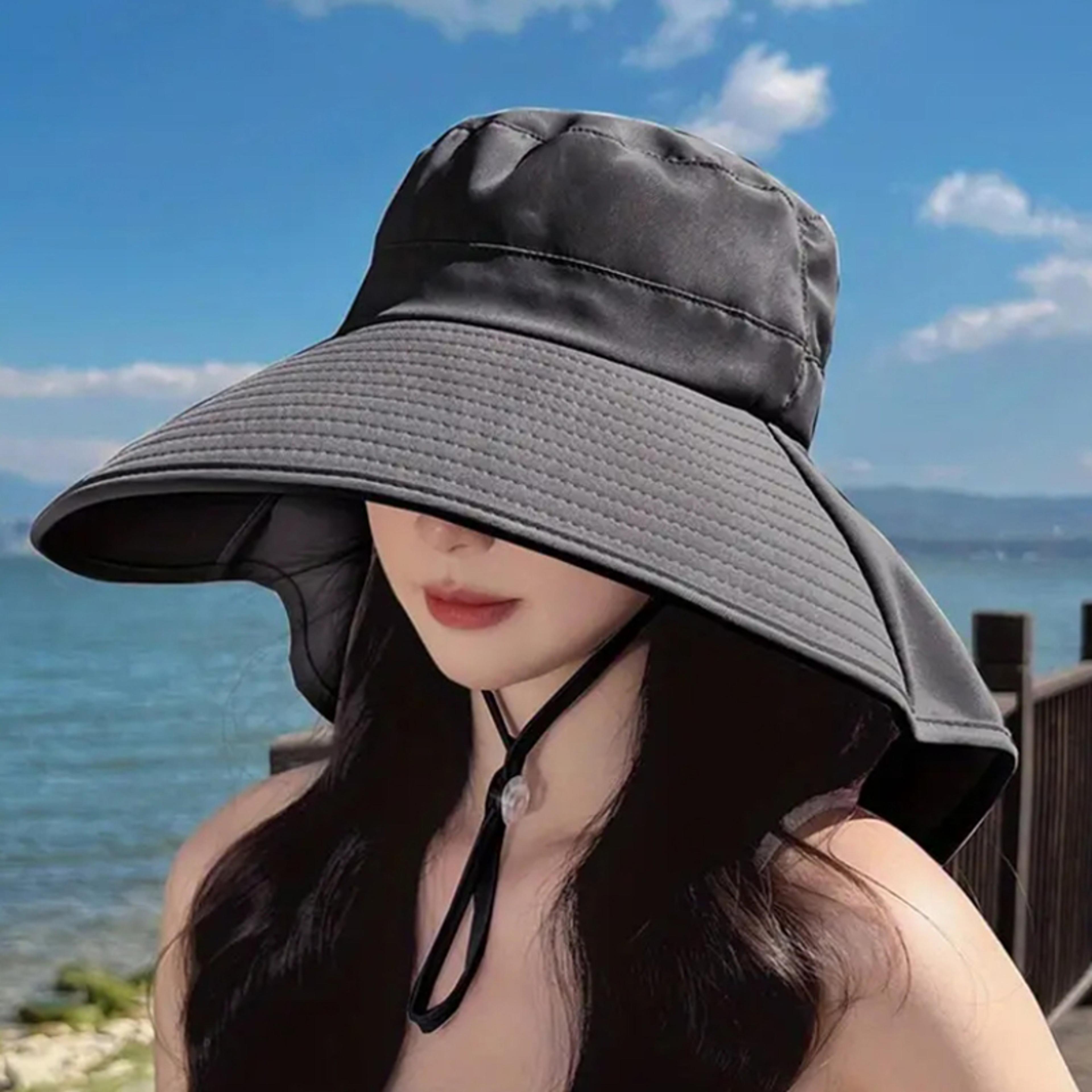 Wide Brim UV Protection Hat For Women Foldable Breathable Beach  Travel Sun Hat 6