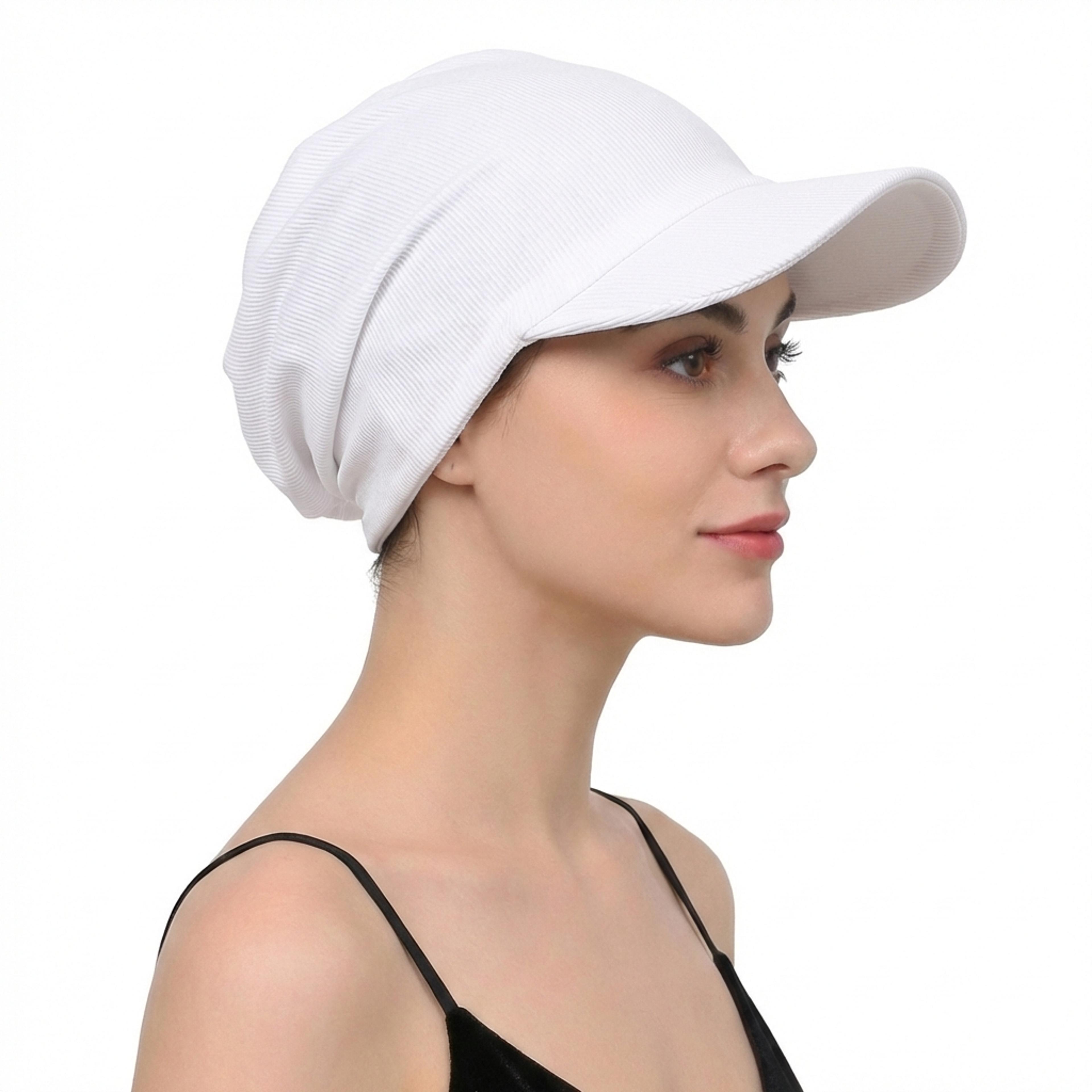 modest muslim hijab cap with visor brim for women | sun hat turban head cover