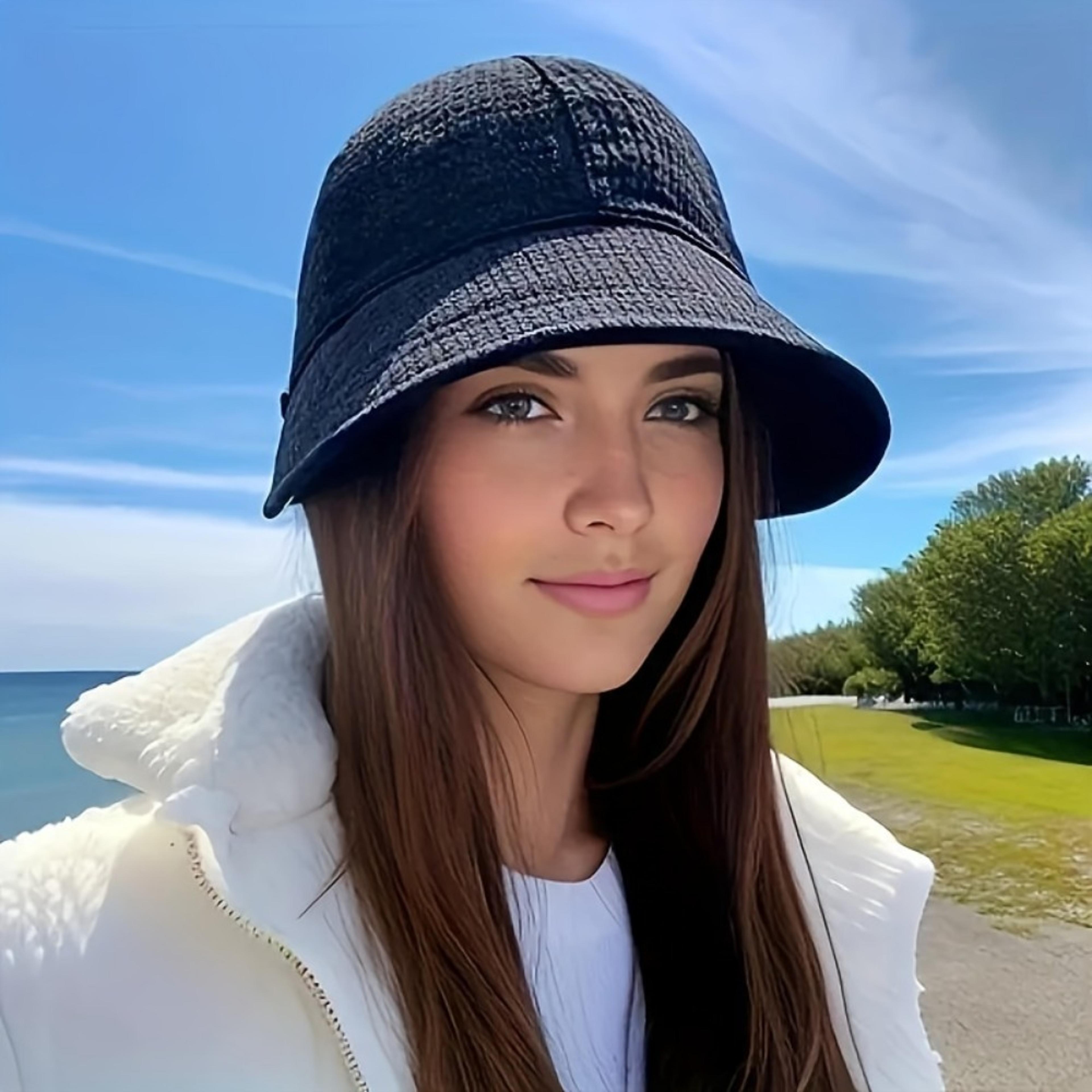 Stylish Womens Baseball Cap With Waffle Texture And Adjustable Drawstring Sun Protection Hat 1