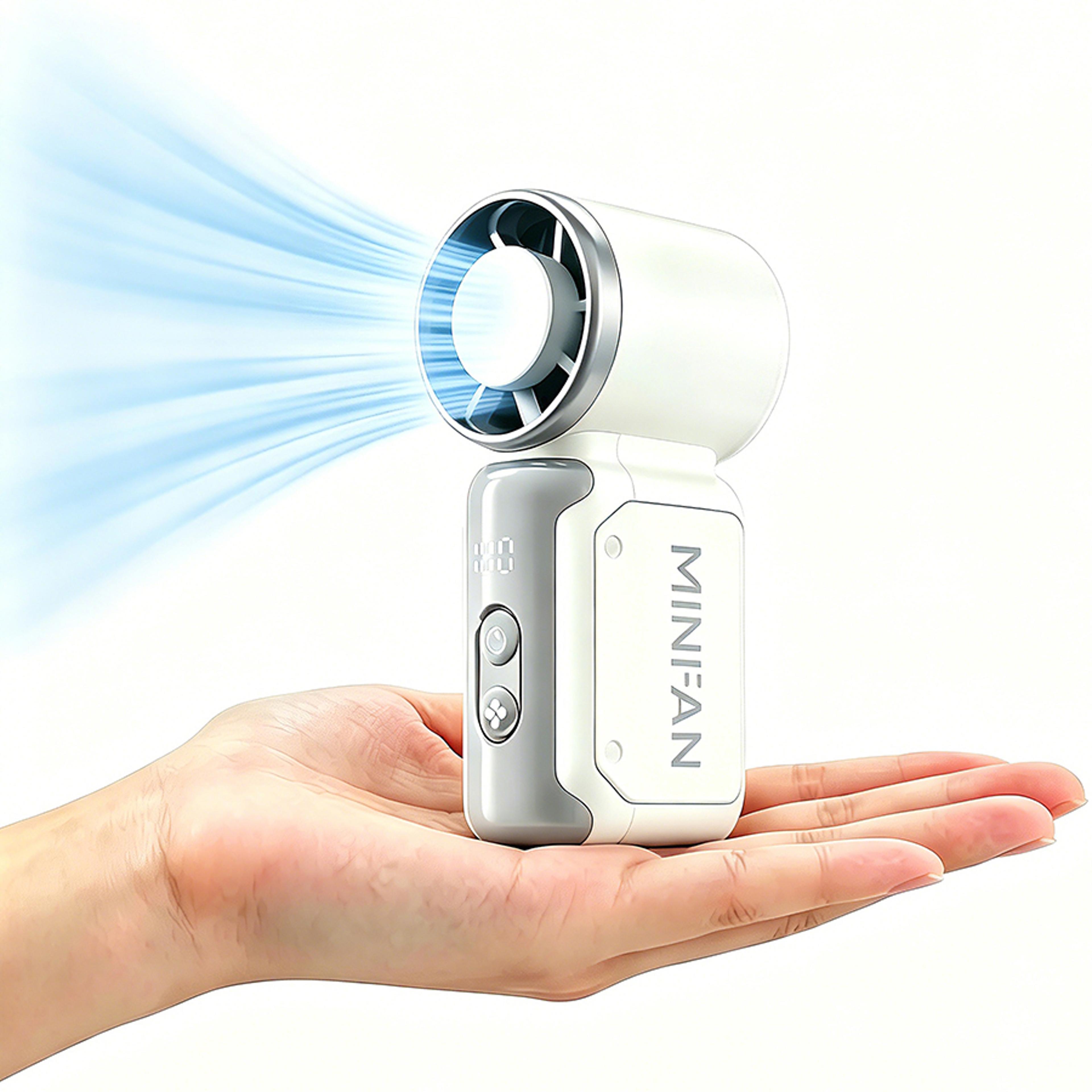 Portable Handheld Fan USB Rechargeable Mini Cooling Fan For Travel Office  Outdoor Use 1