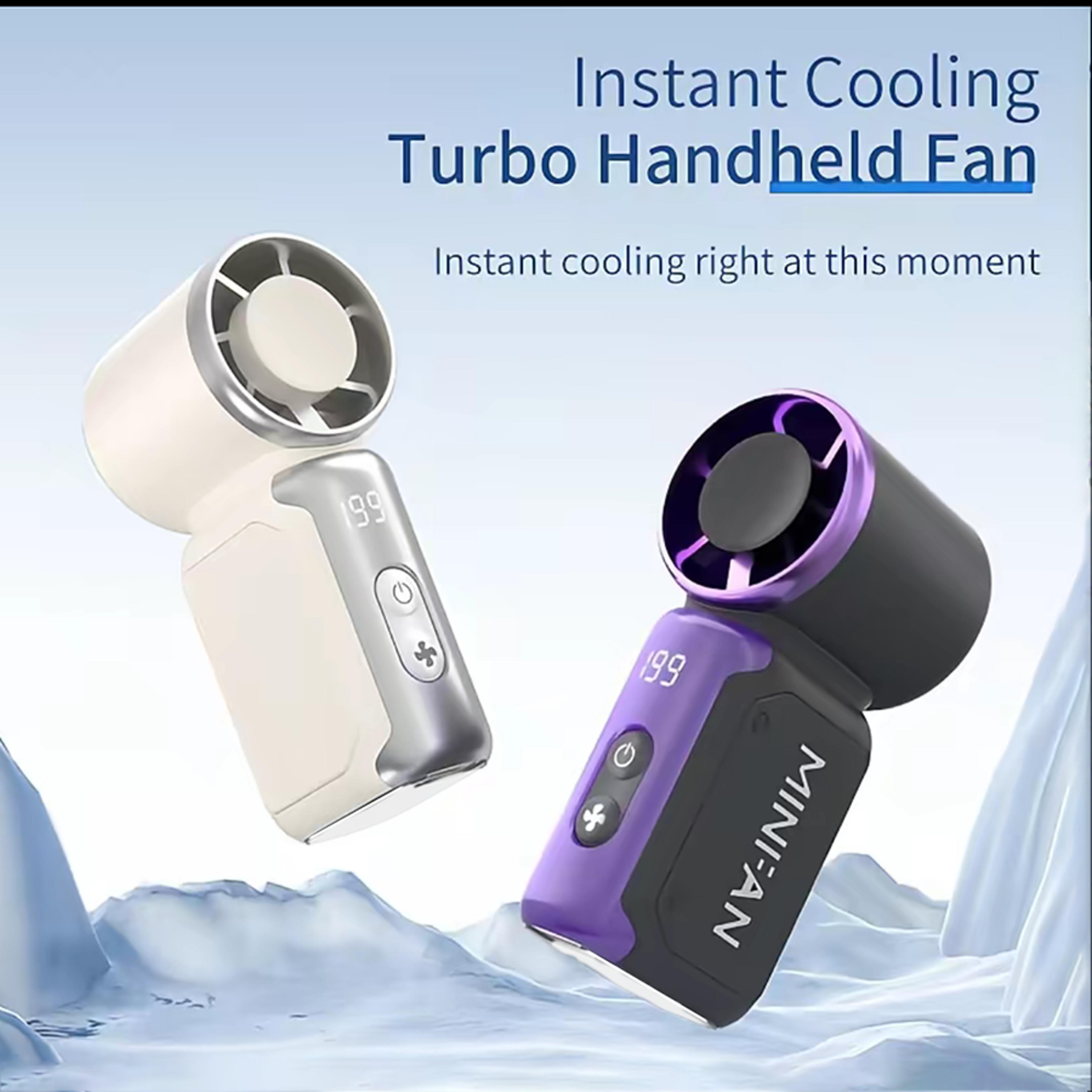 Portable Handheld Fan USB Rechargeable Mini Cooling Fan For Travel Office  Outdoor Use 5