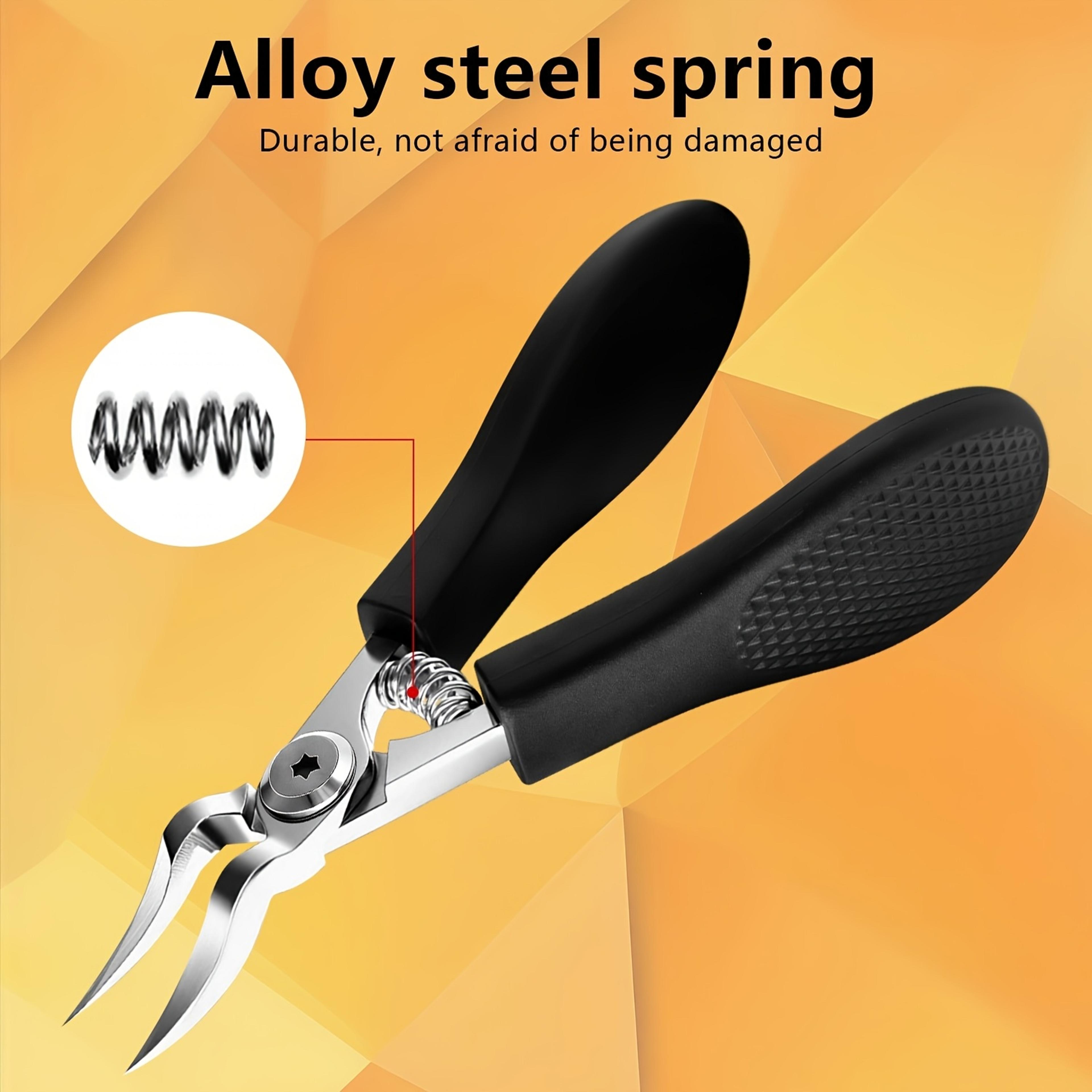 Professional Heavy Duty Nail Clipper For Thick  Ingrown Toenails With Serrated Stainless Steel Blad 3