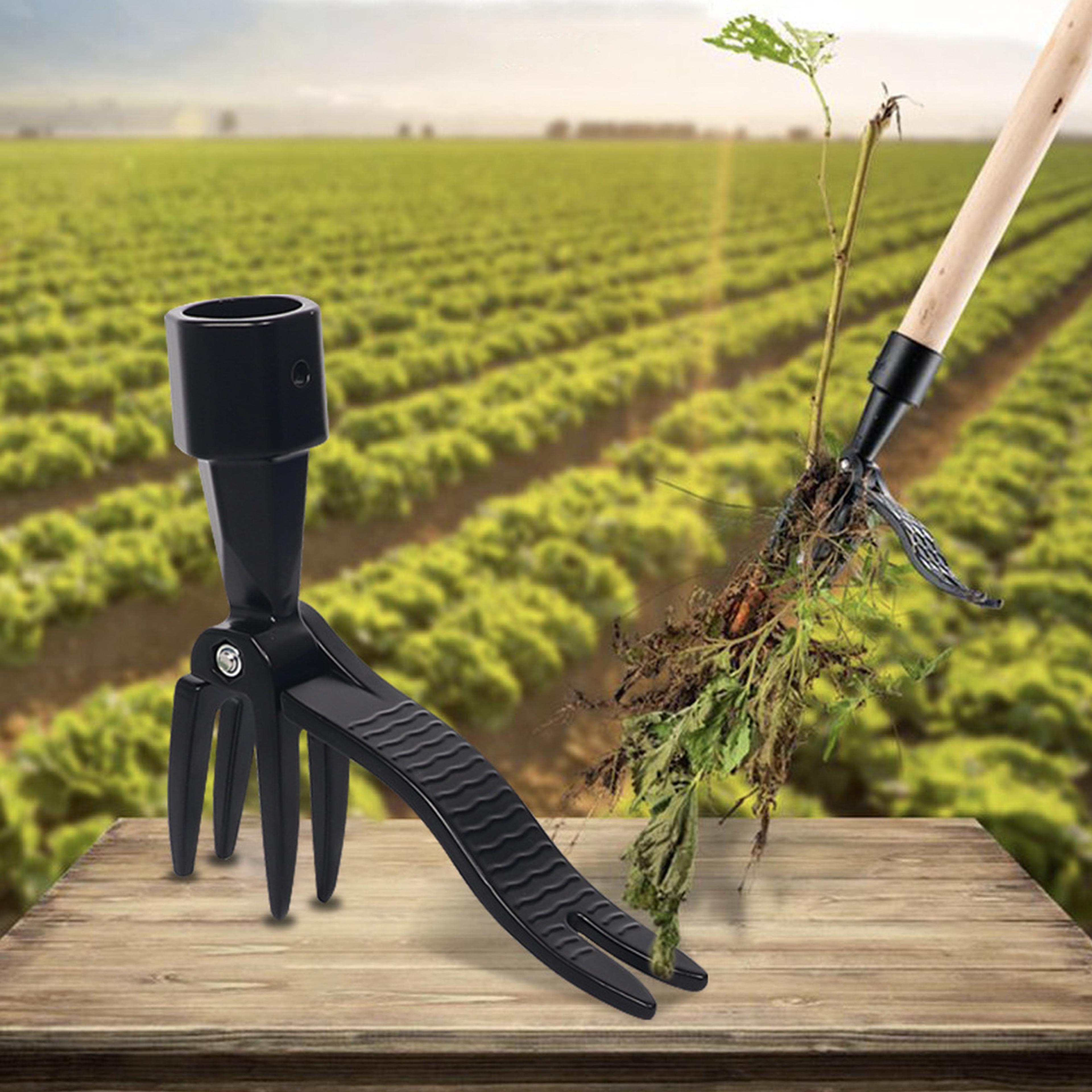 Deep Root Weed Puller Manual Garden Weeding Tool With Root Remover Head 0