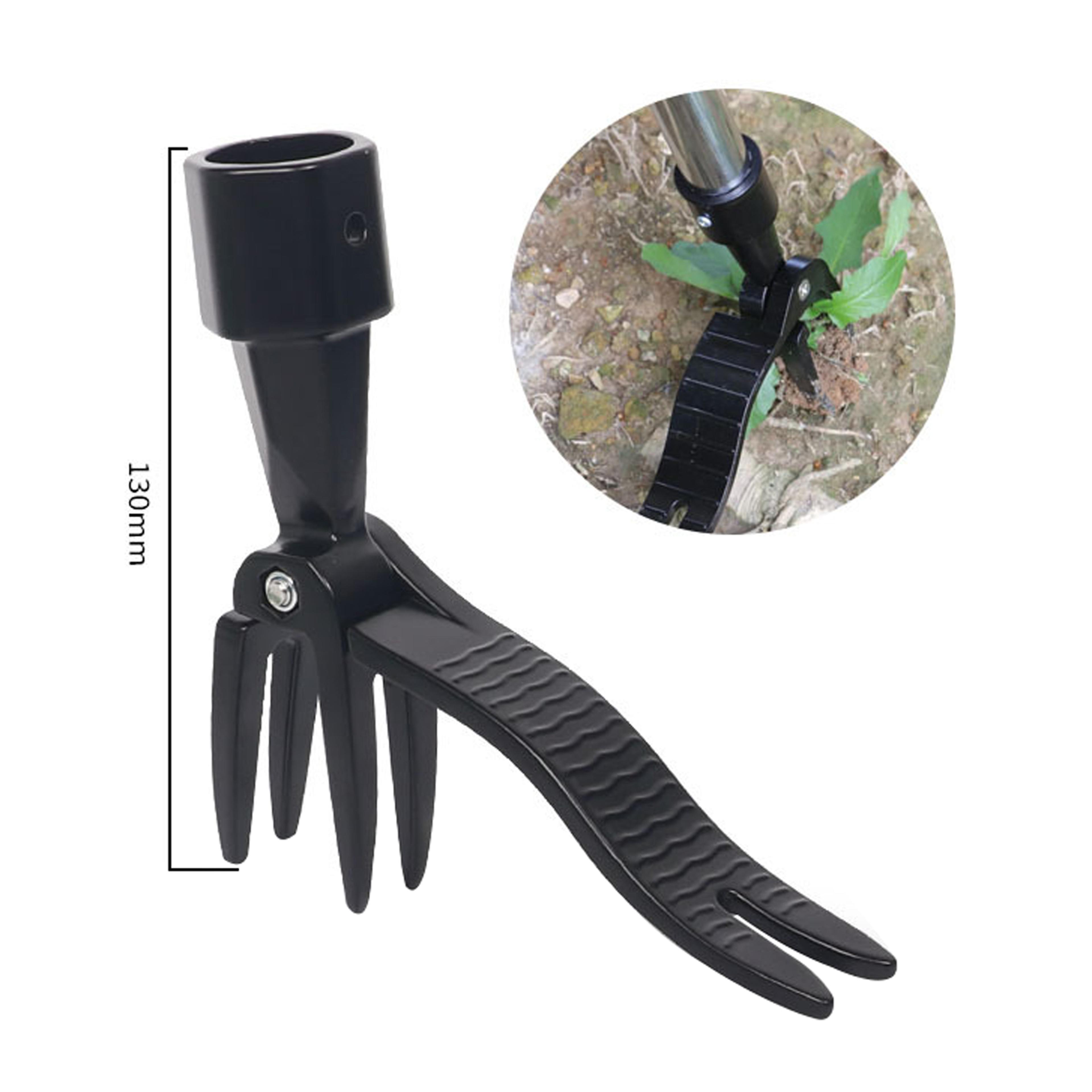 Deep Root Weed Puller Manual Garden Weeding Tool With Root Remover Head 6