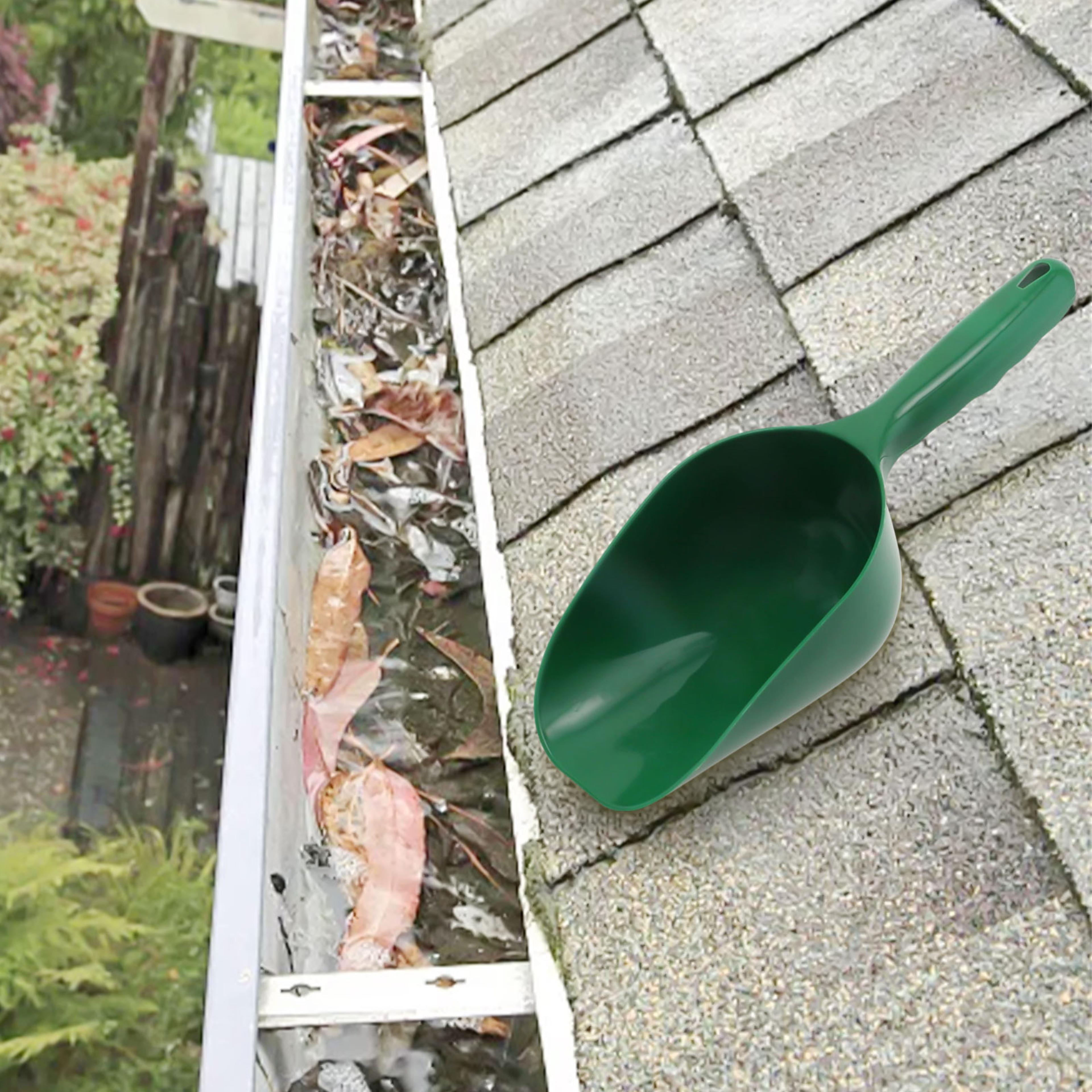 heavy duty gutter scoop roof gutter cleaning tool for fast leaf & debris removal