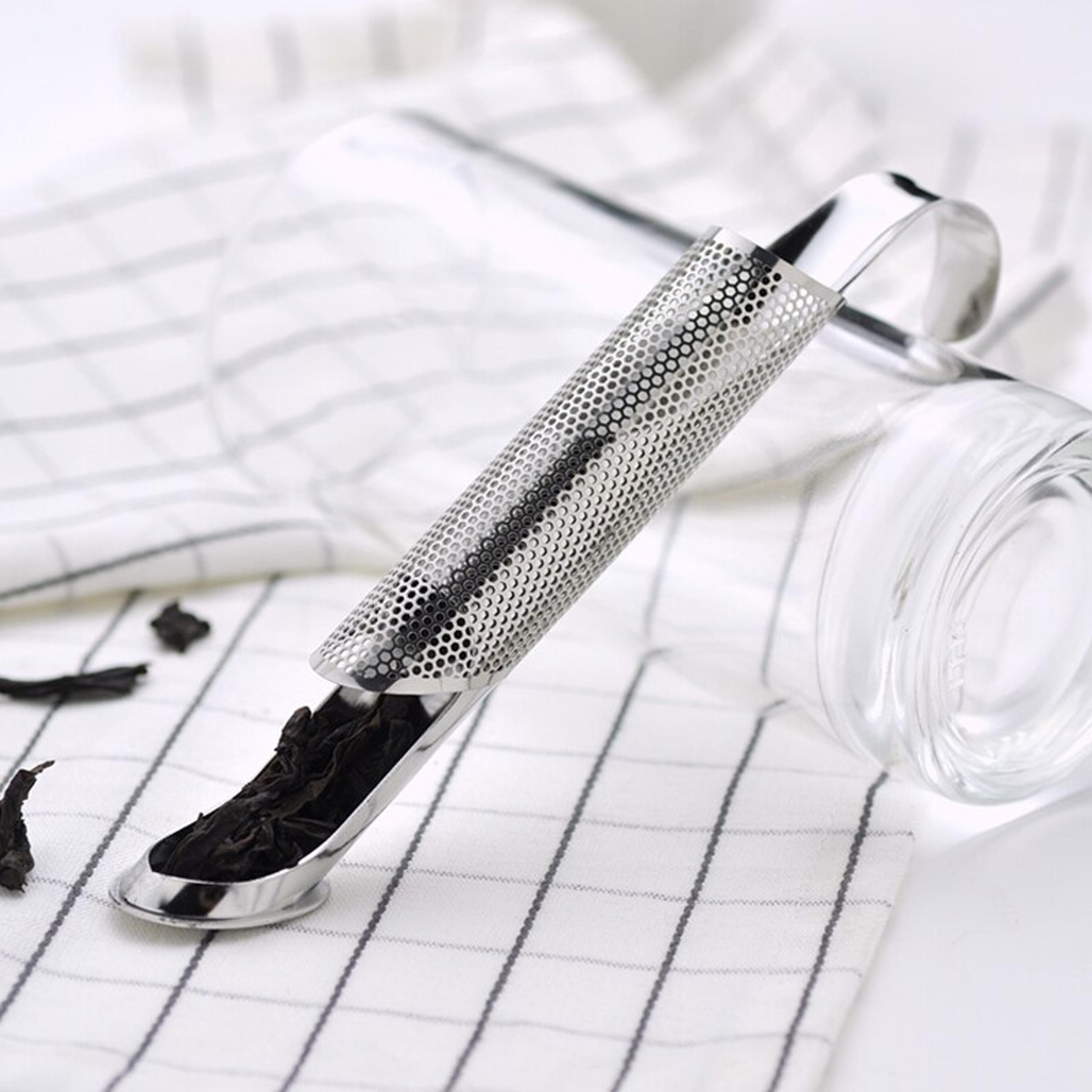 portable stainless steel tea infuser spoon for loose leaf tea brewing