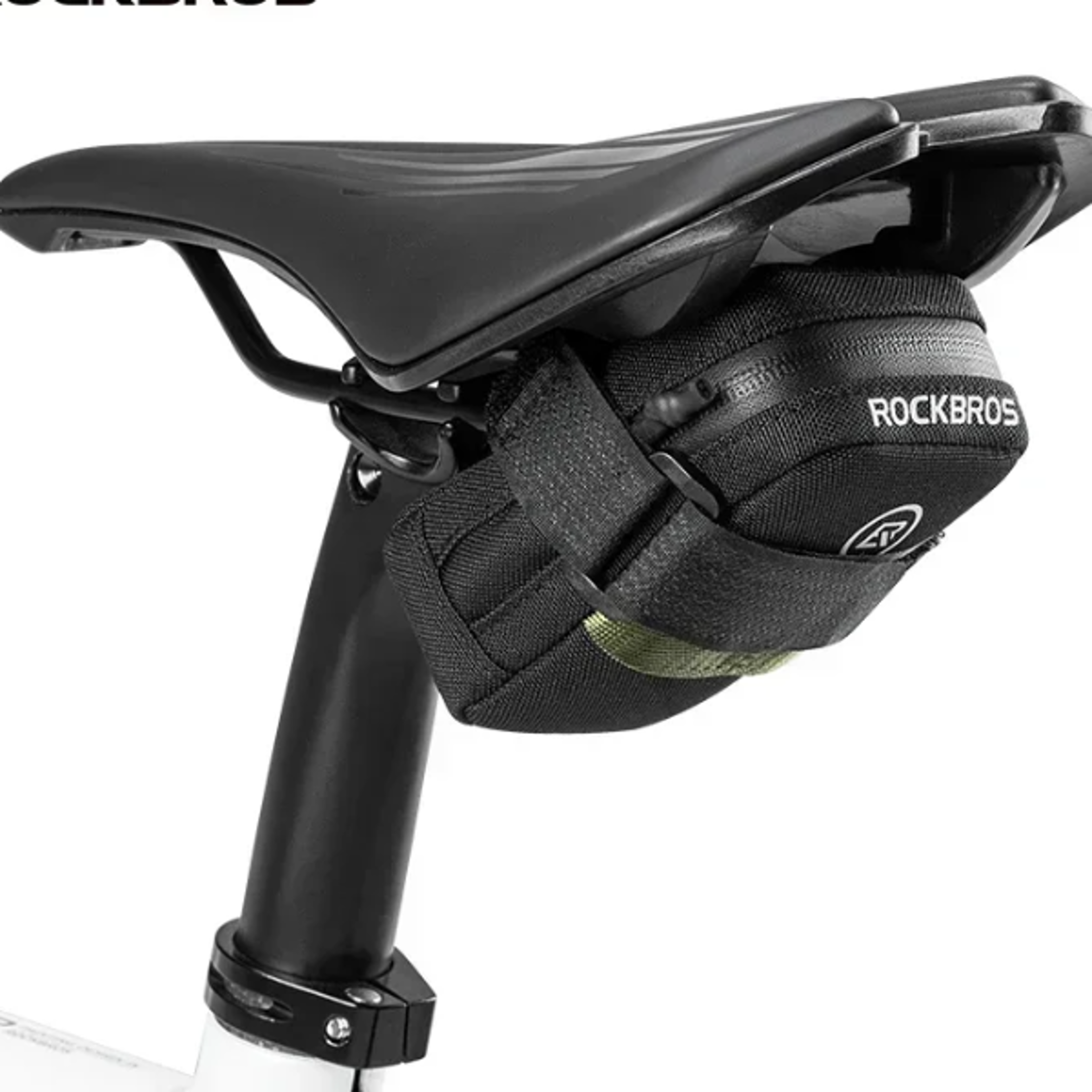 portable bike saddle bag reflective cycling tool storage pouch for mtb & road bikes